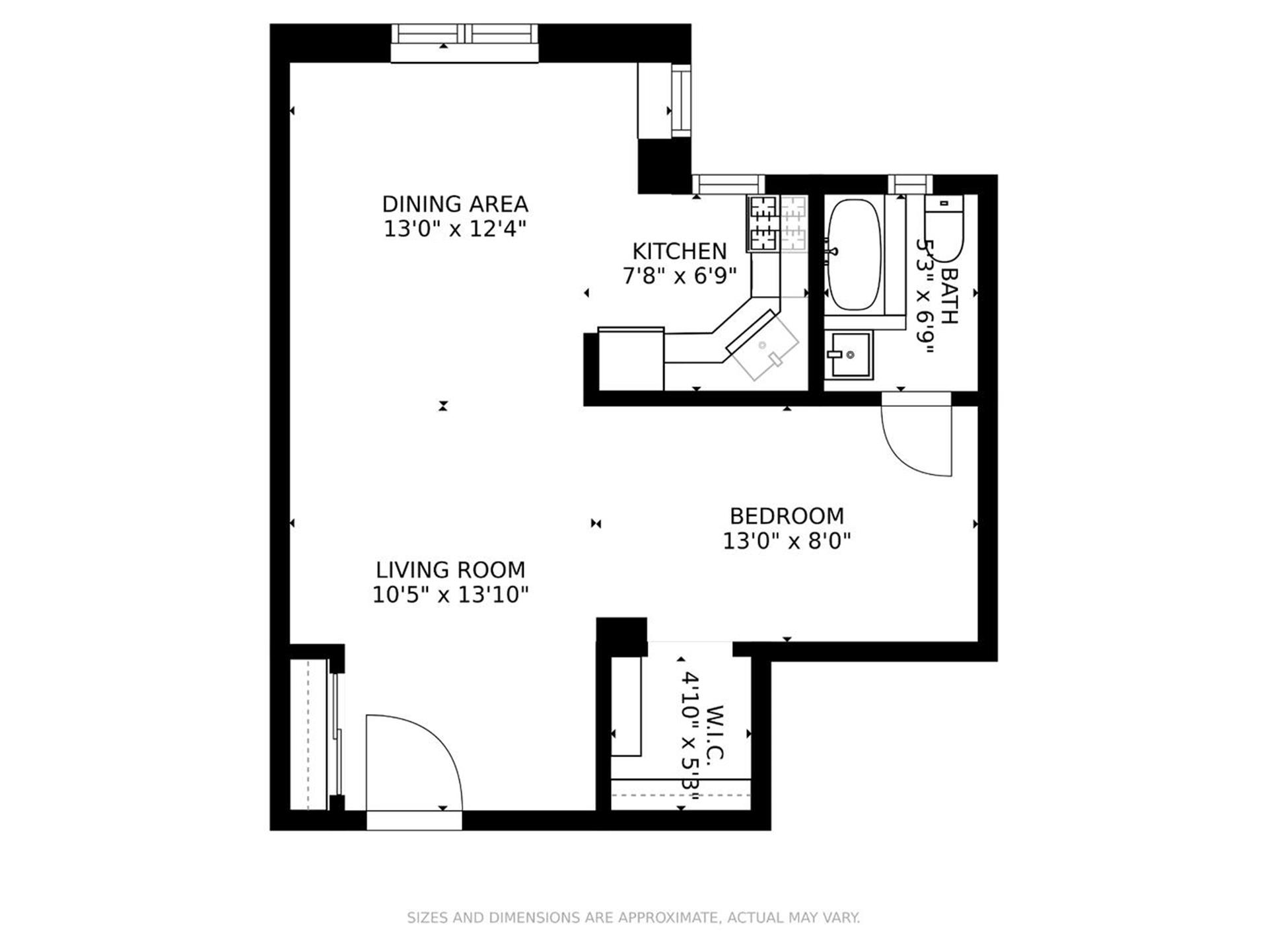 Floorplan for 316 West 84th Street, 6B