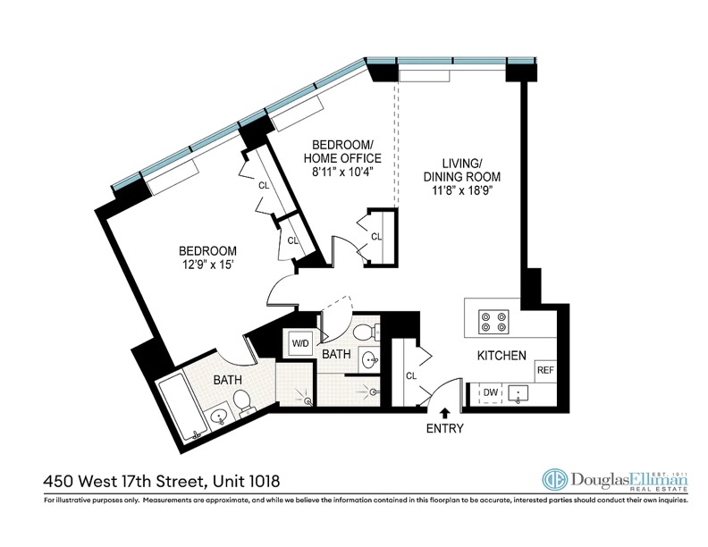 Floorplan for 450 West 17th Street, 1018