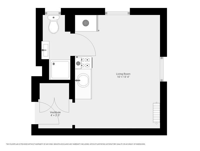 Floorplan for 230 West 99th Street, 1-S