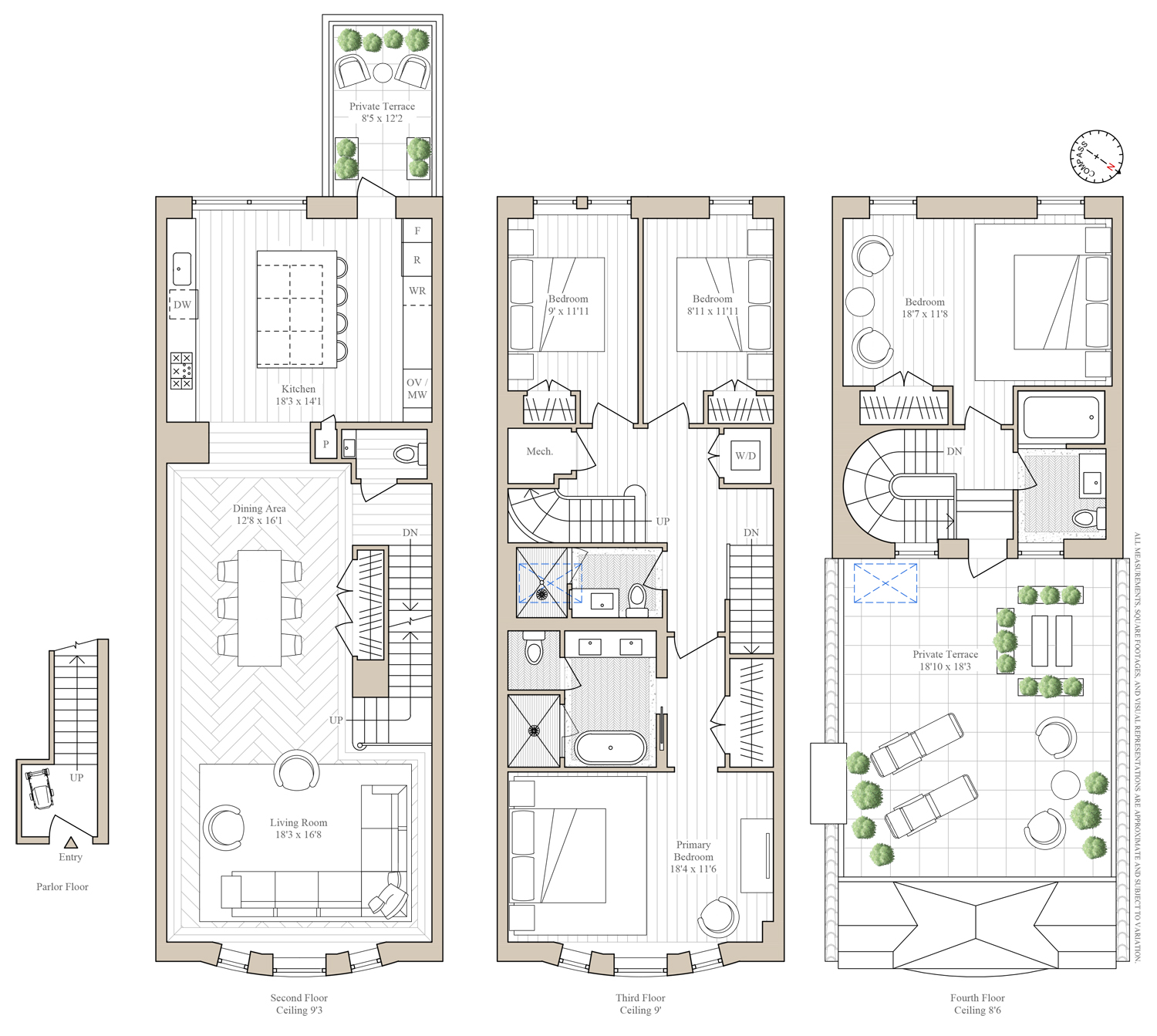 Floorplan for 344 West 84th Street, PH