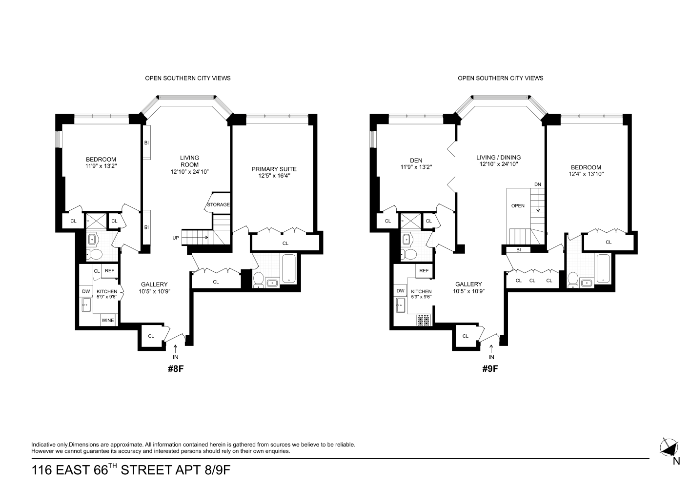 Floorplan for 116 East 66th Street, 8/9F