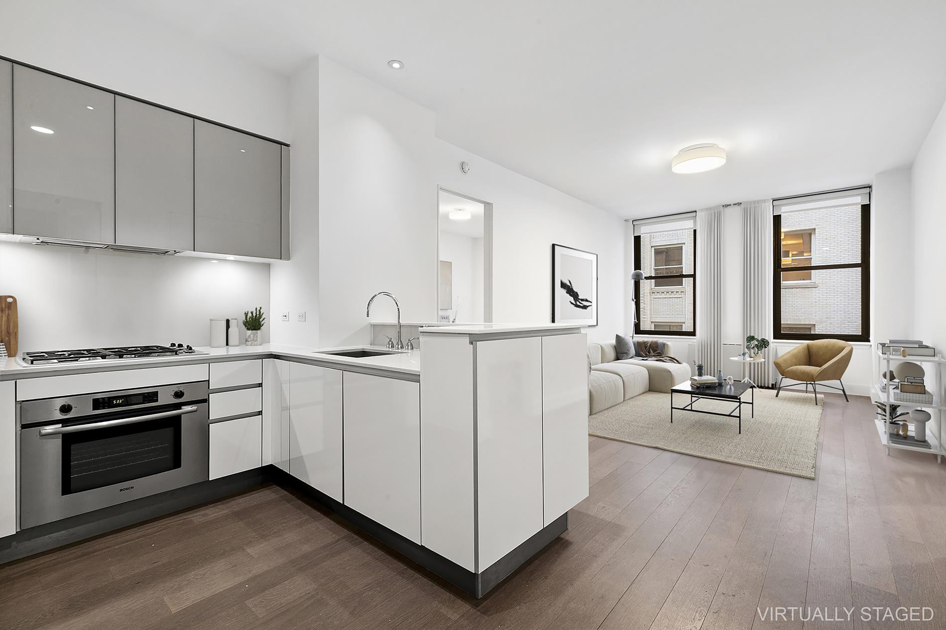 25 Broad Street 20-K, Financial District, Downtown, NYC - 2 Bedrooms  
2 Bathrooms  
4 Rooms - 