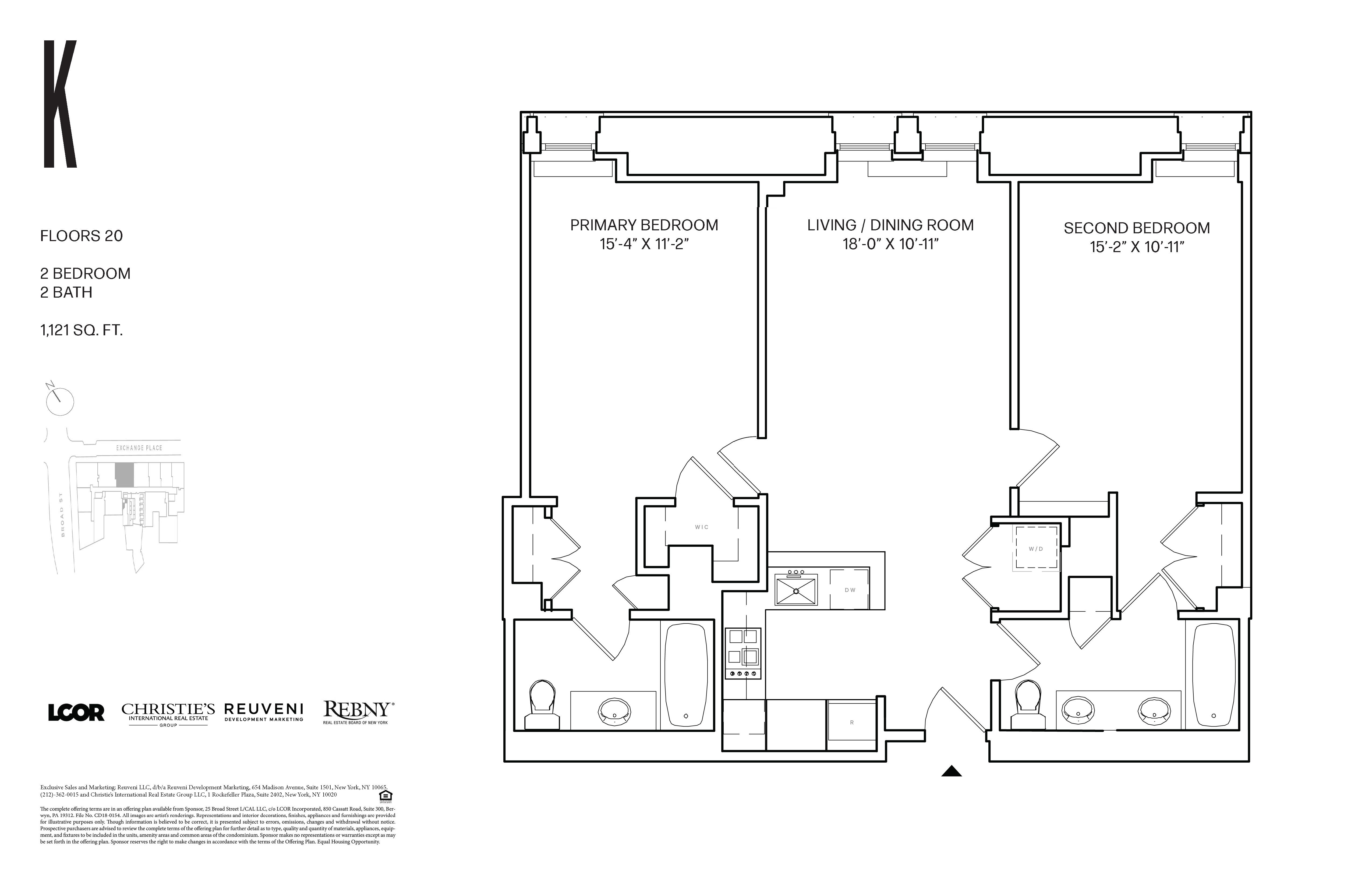 Floorplan for 25 Broad Street, 20-K