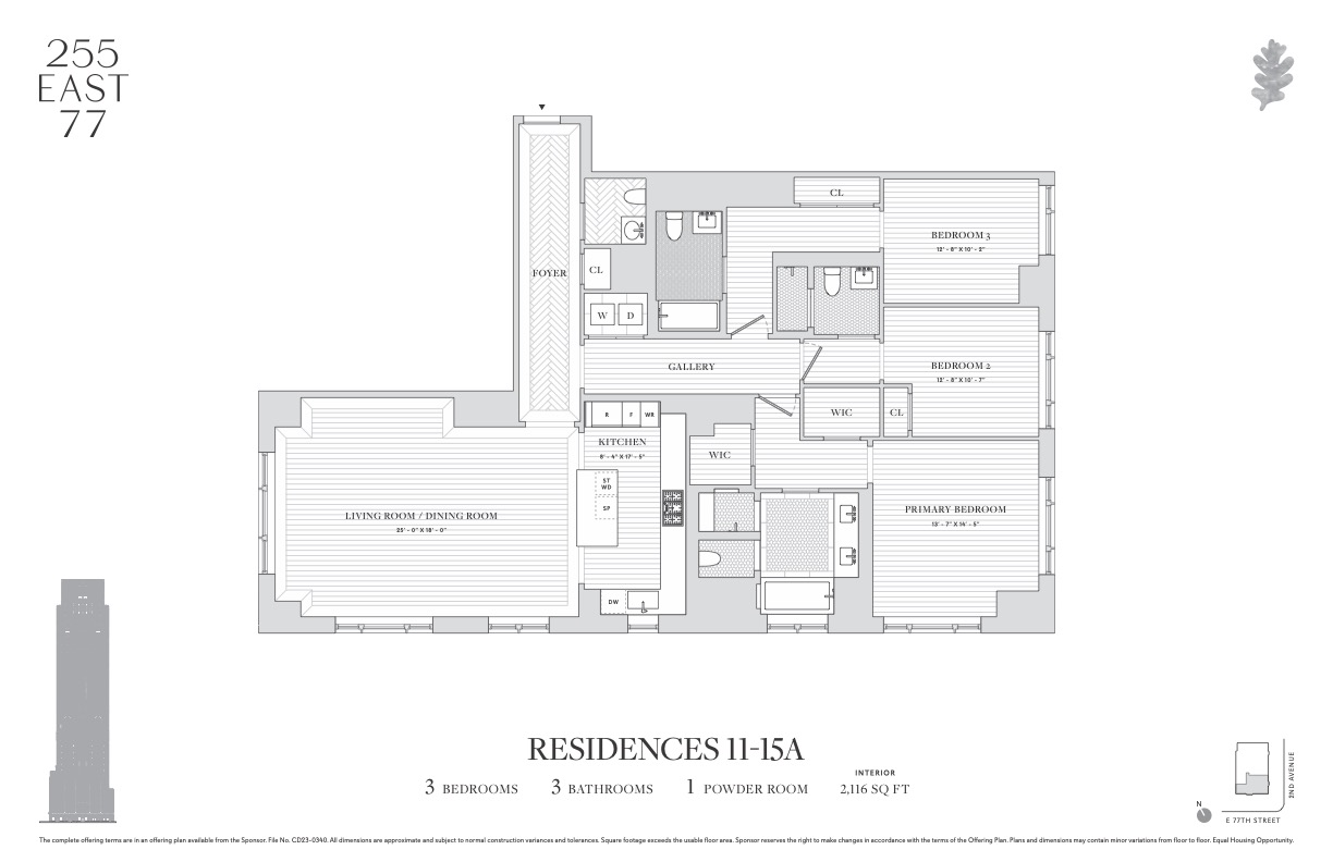 Floorplan for 255 East 77th Street, 11A