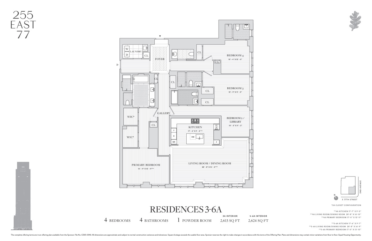 Floorplan for 255 East 77th Street, 6A