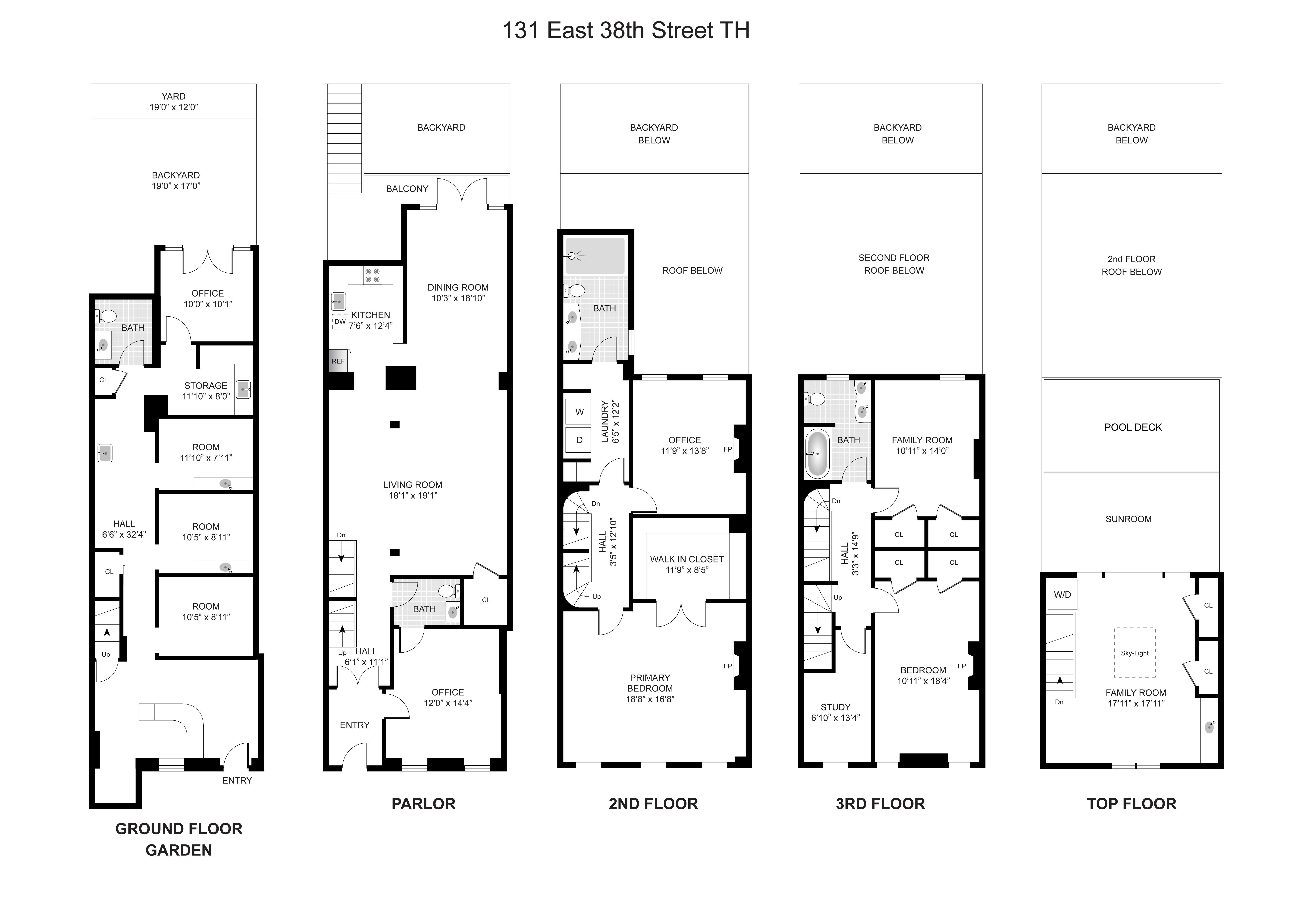 Floorplan for 131 East 38th Street