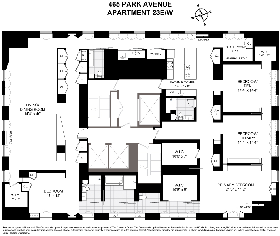 Floorplan for 465 Park Avenue, 23EW