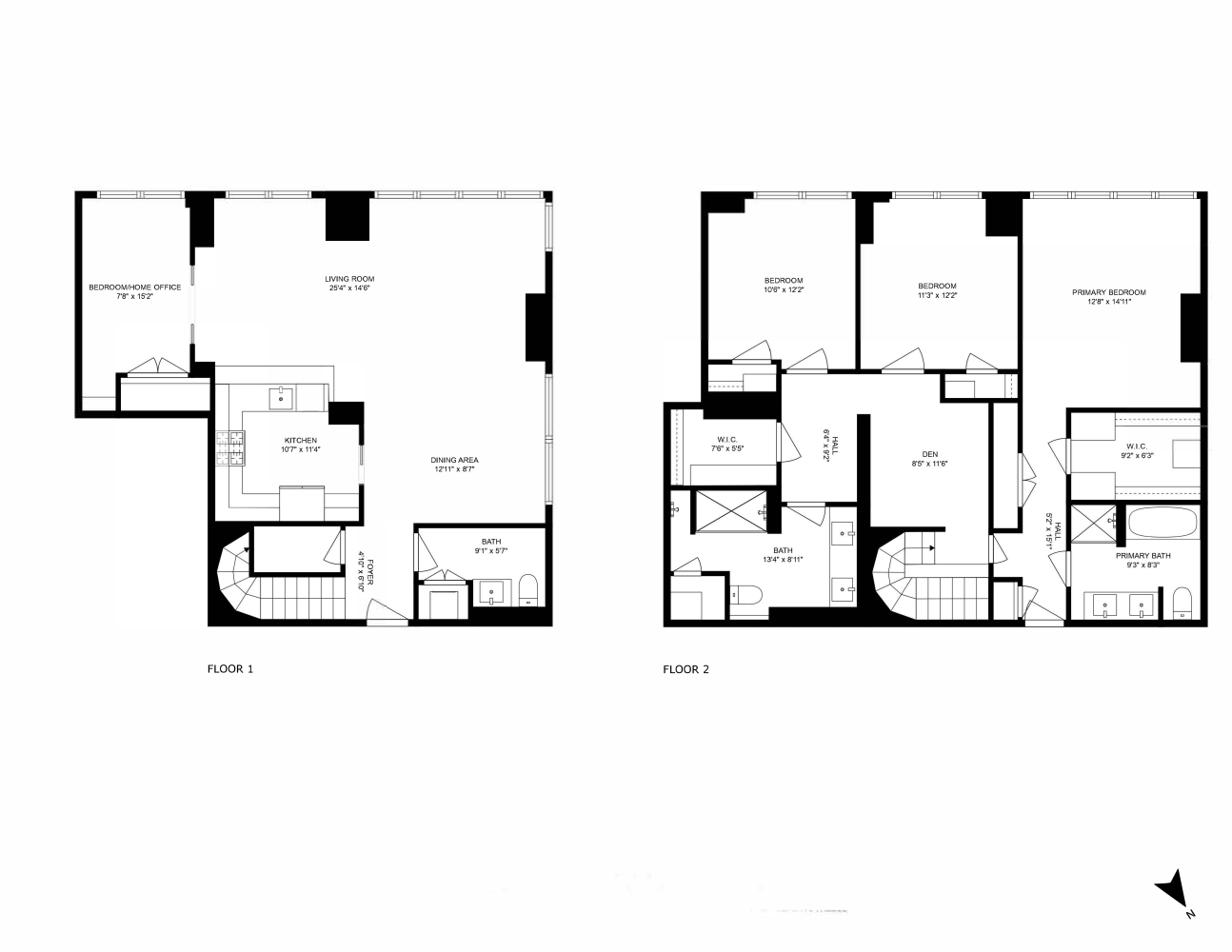 Floorplan for 146 West 57th Street, 66/67E