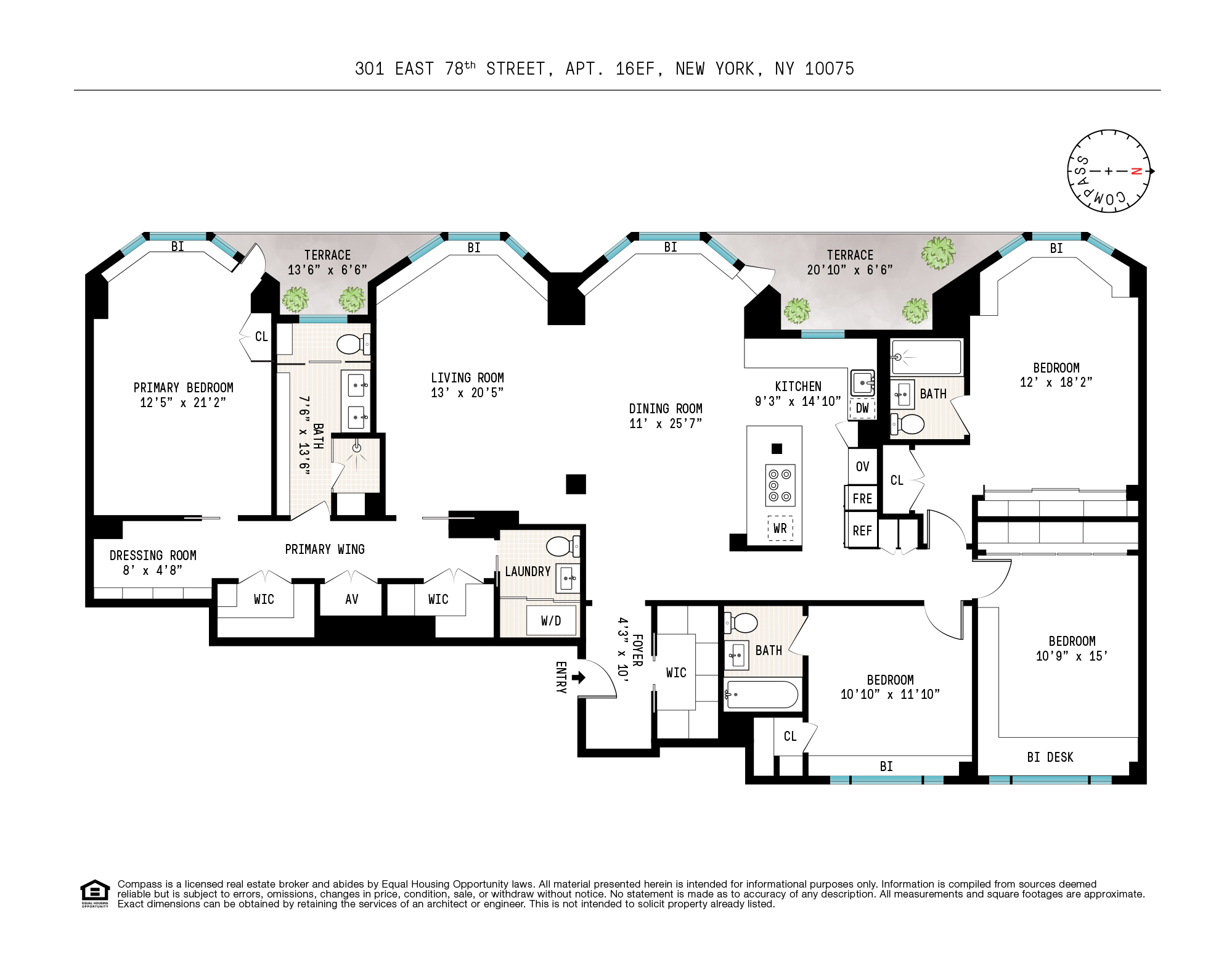 Floorplan for 301 East 78th Street, 16EF