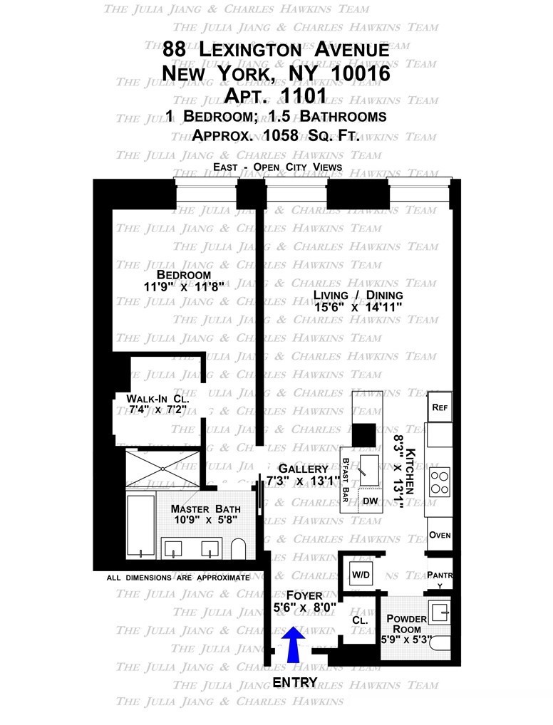 Floorplan for 88 Lexington Avenue, 1101