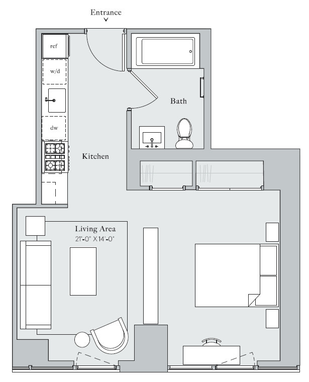 Floorplan for 1399 Park Avenue, 15C