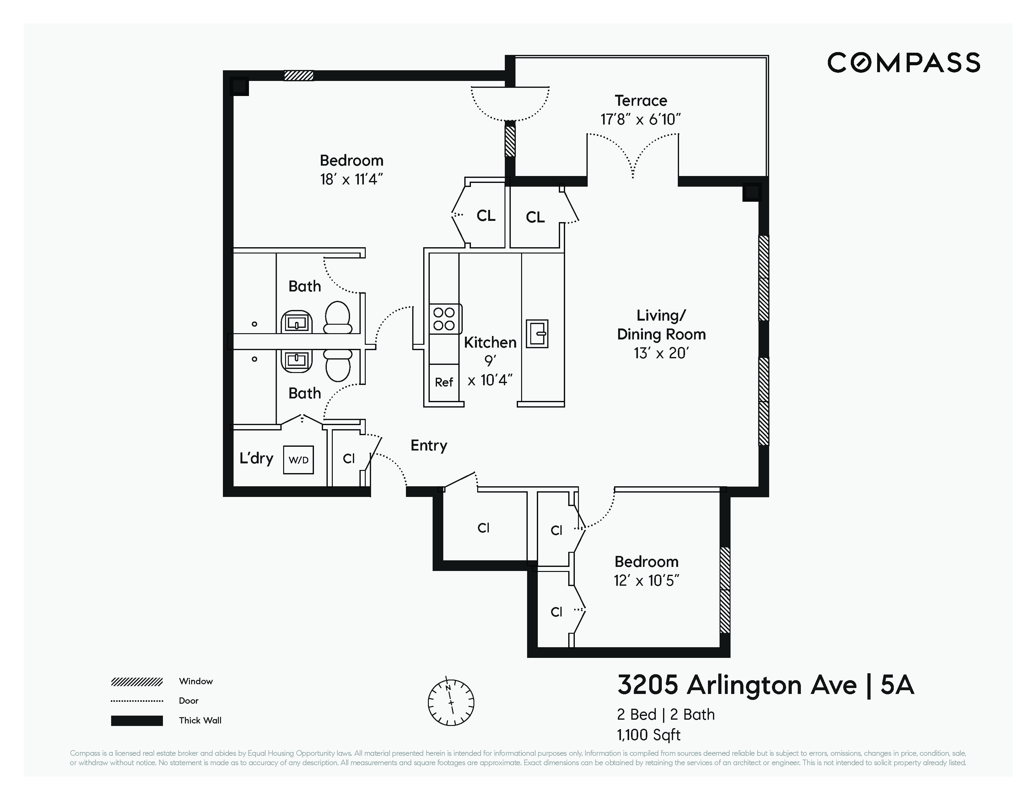 Floorplan for 3205 Arlington Avenue, 5A