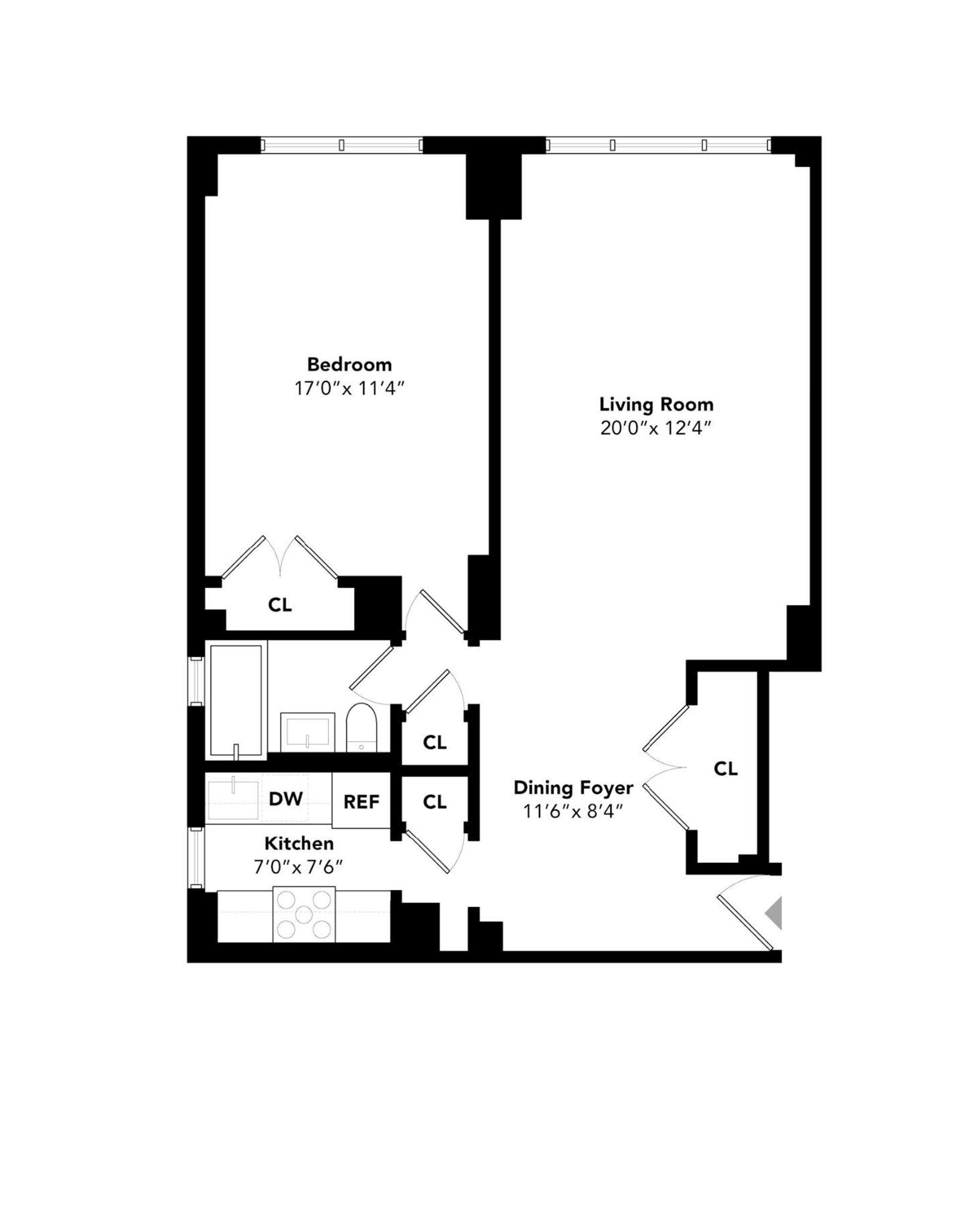 Floorplan for 7 East 14th Street, 1219