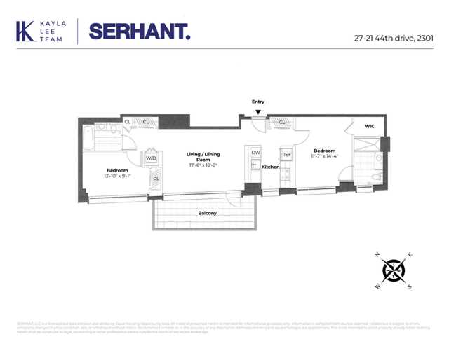 Floorplan for 27-21 44th Dr, 2301