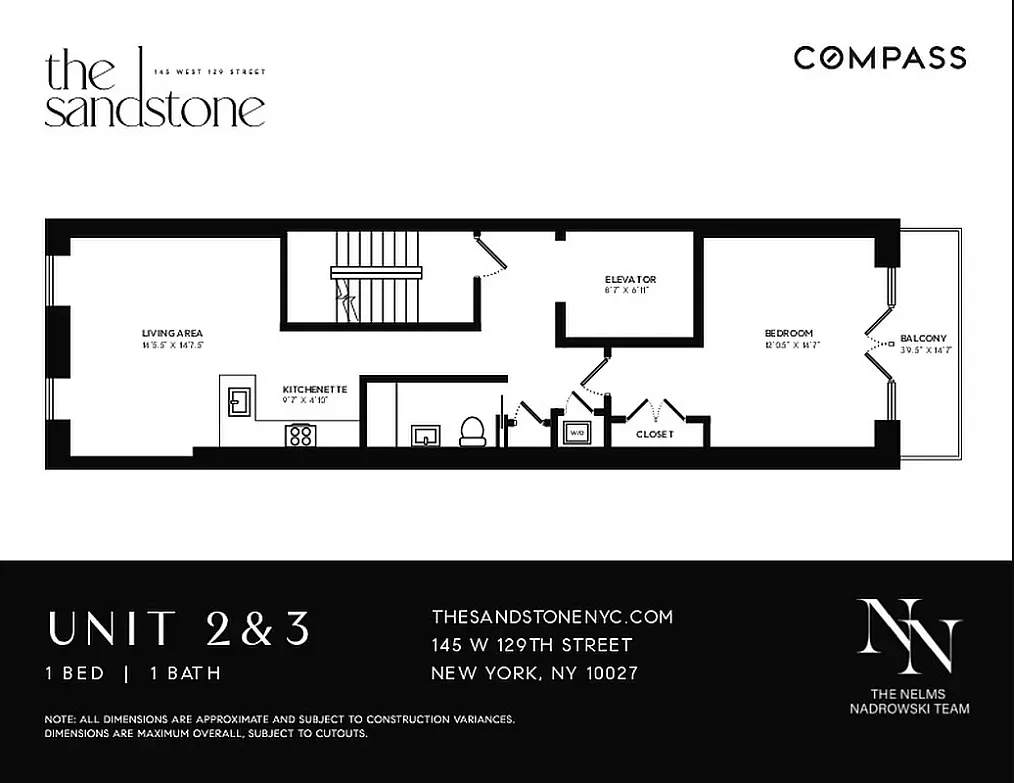 Floorplan for 145 West 129th Street, 2