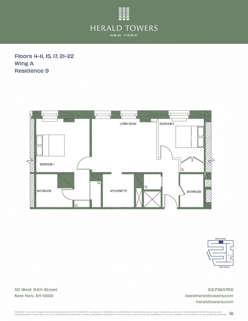 Floorplan for 50 West 34th Street, 17-A09