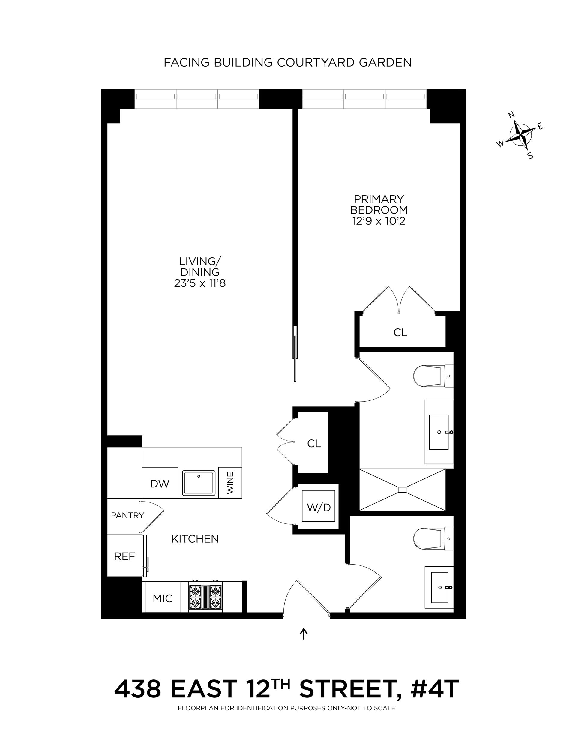 Floorplan for 438 East 12th Street, 4T