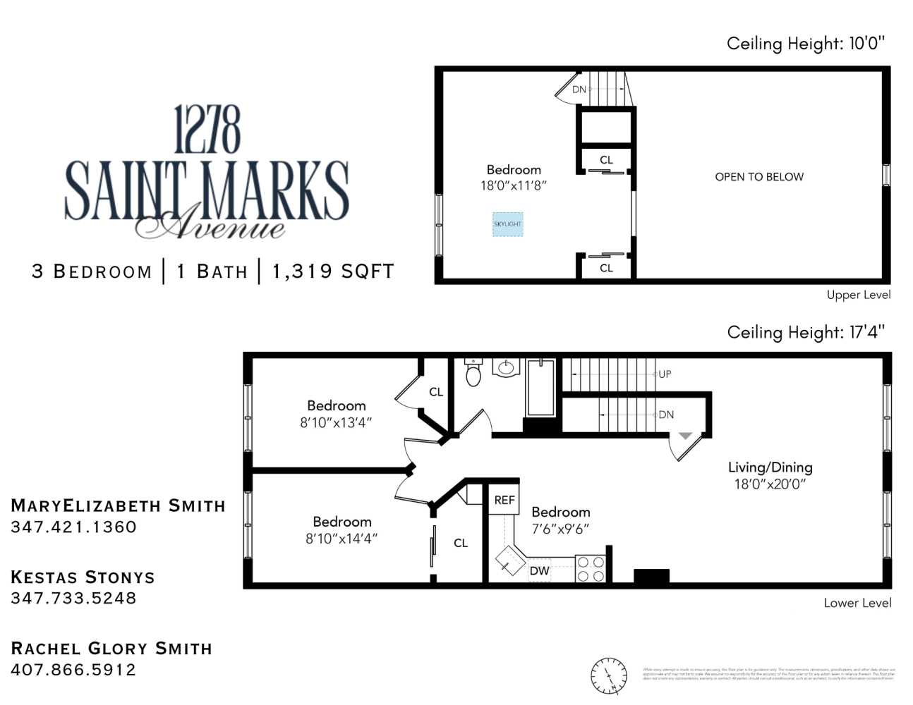 Floorplan for 1278 St Marks Avenue, 3