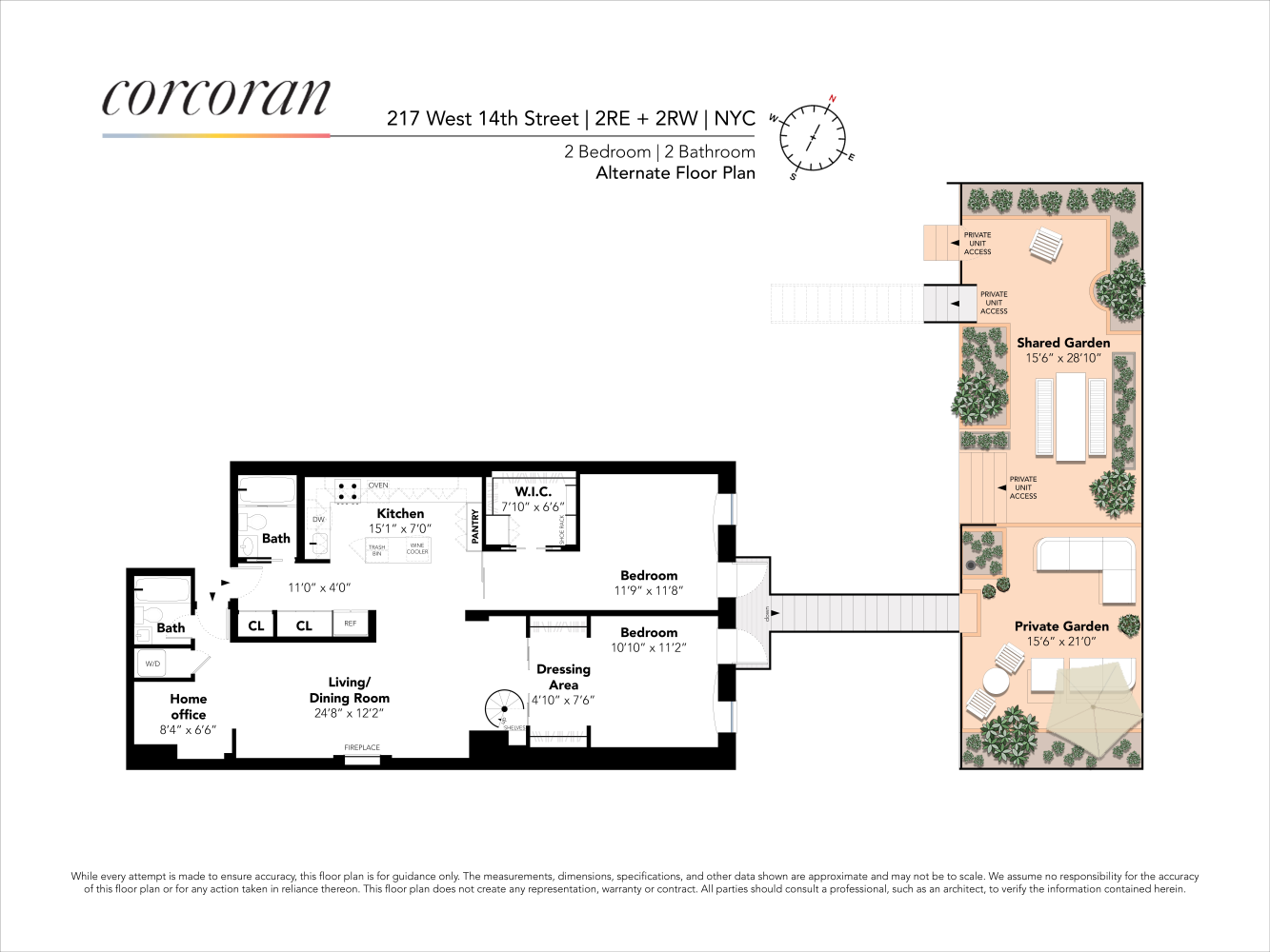 Floorplan for 217 14th Street, 2RWE