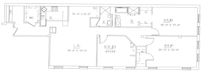 Floorplan for 125 Church Street, 2L