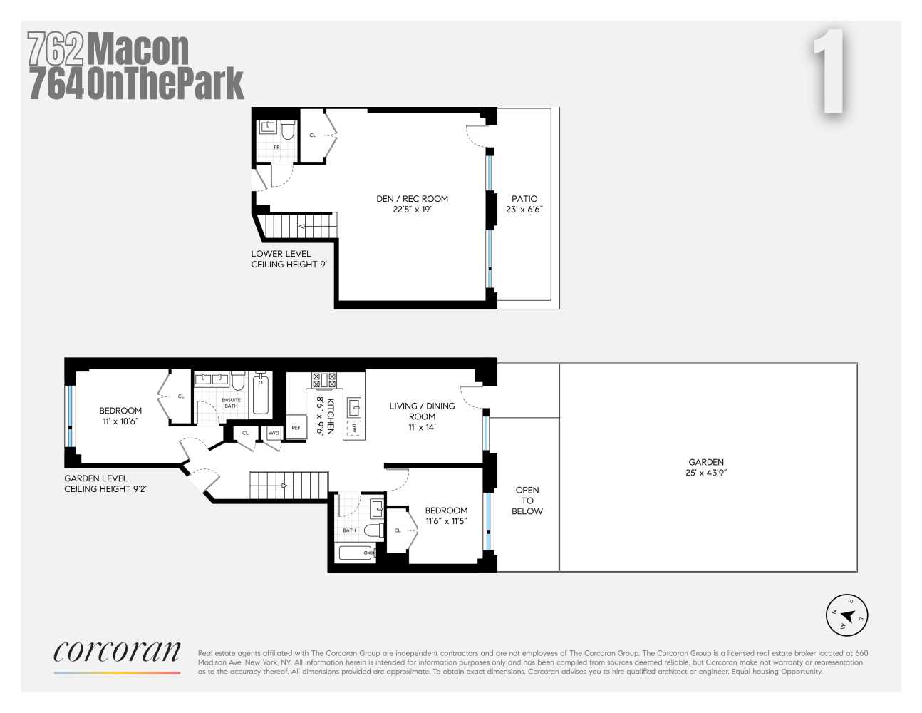 Floorplan for 764 Macon Street, 1