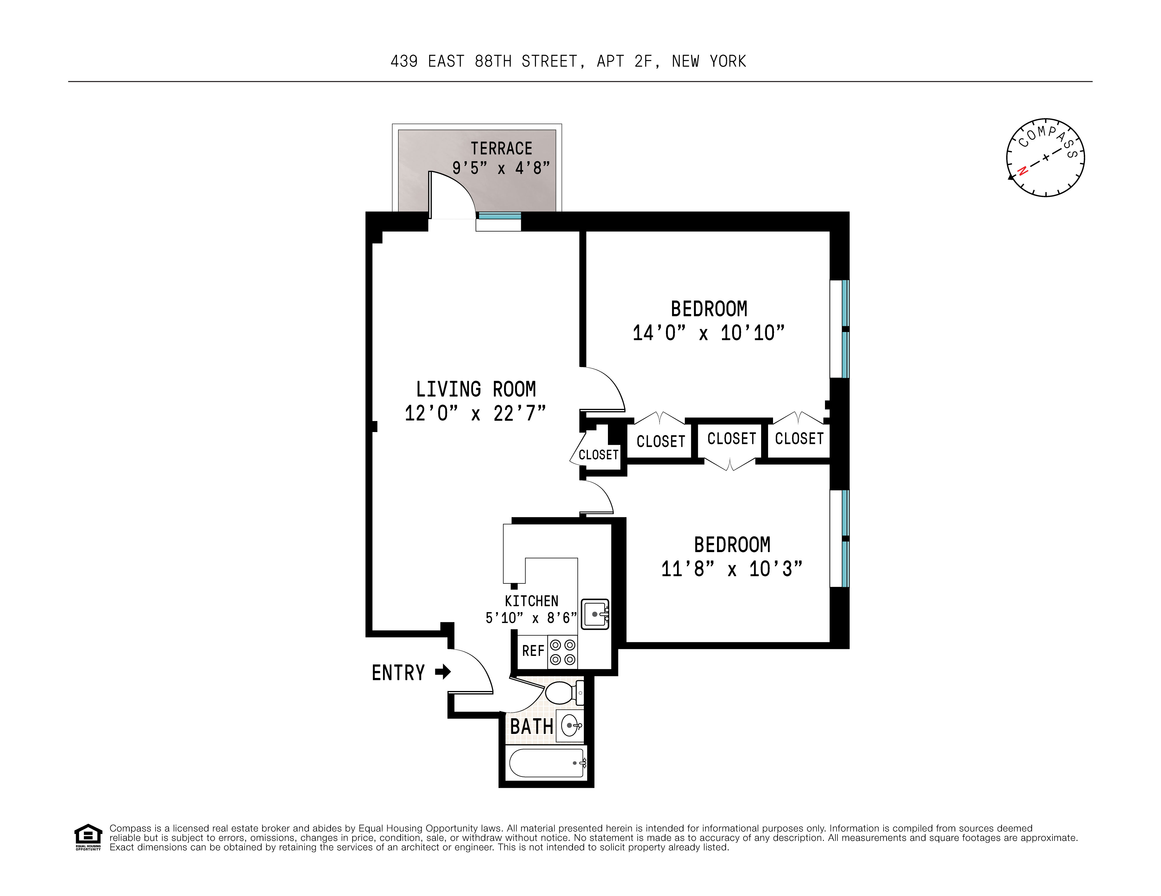 Floorplan for 439 East 88th Street, 2FF