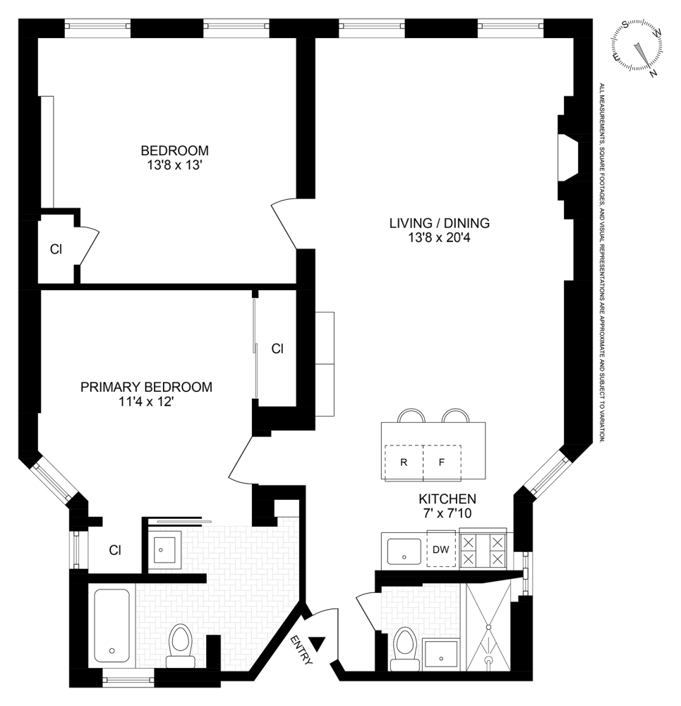 Floorplan for 436 East 58th Street, 4CD