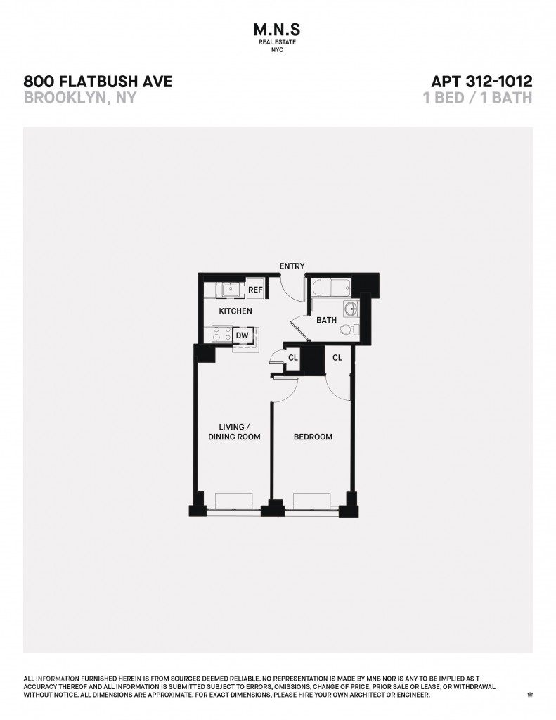 Floorplan for 800 Flatbush Avenue, 612