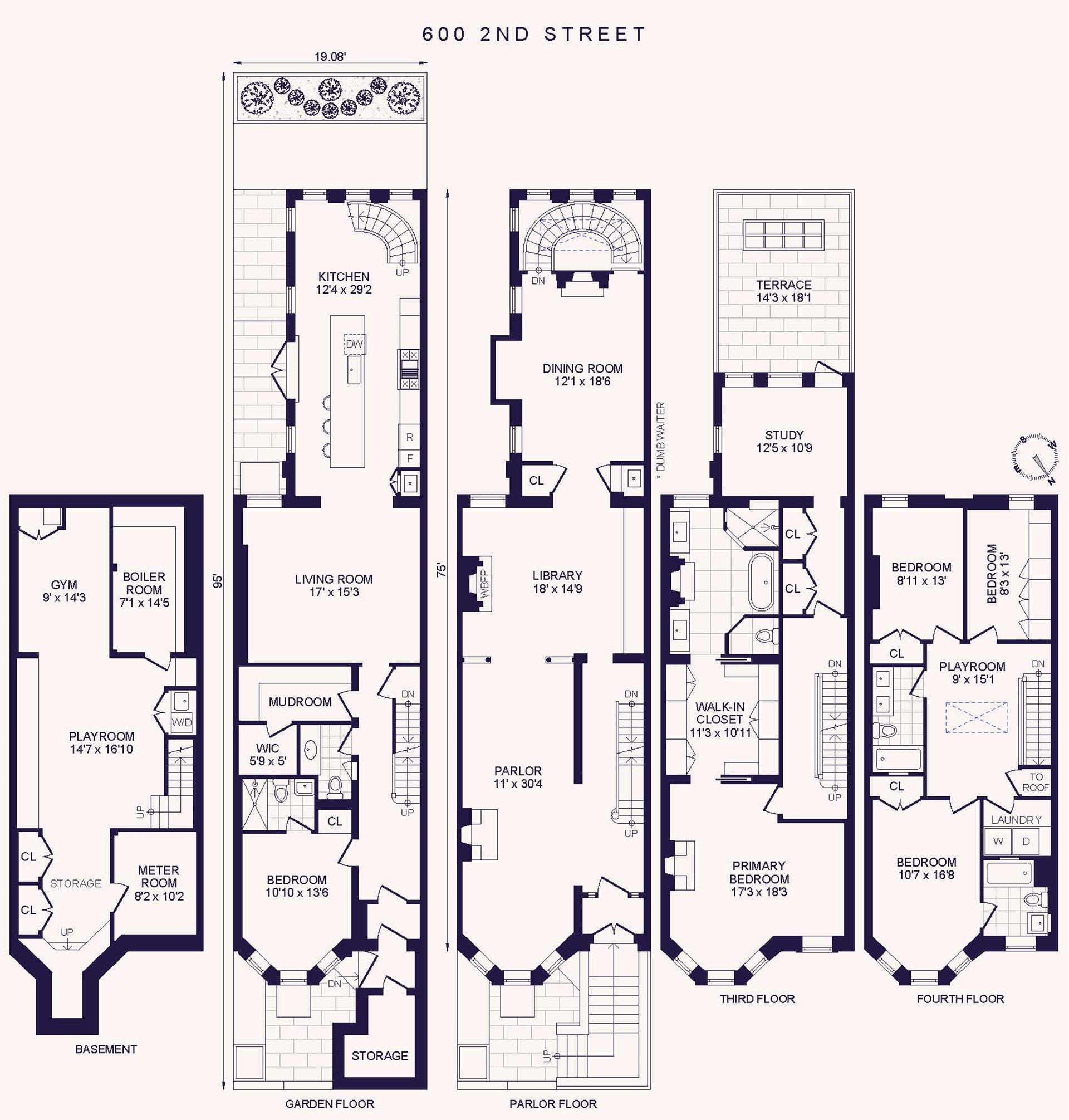 Floorplan for 600 2nd Street