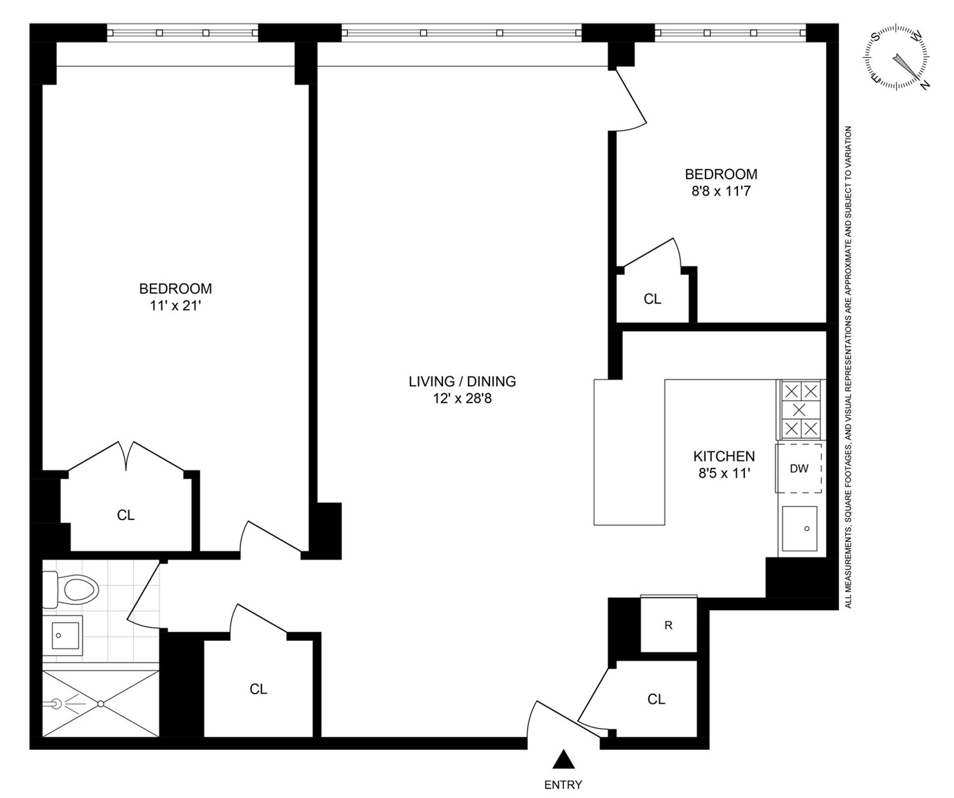 Floorplan for 235 East 87th Street, 5L