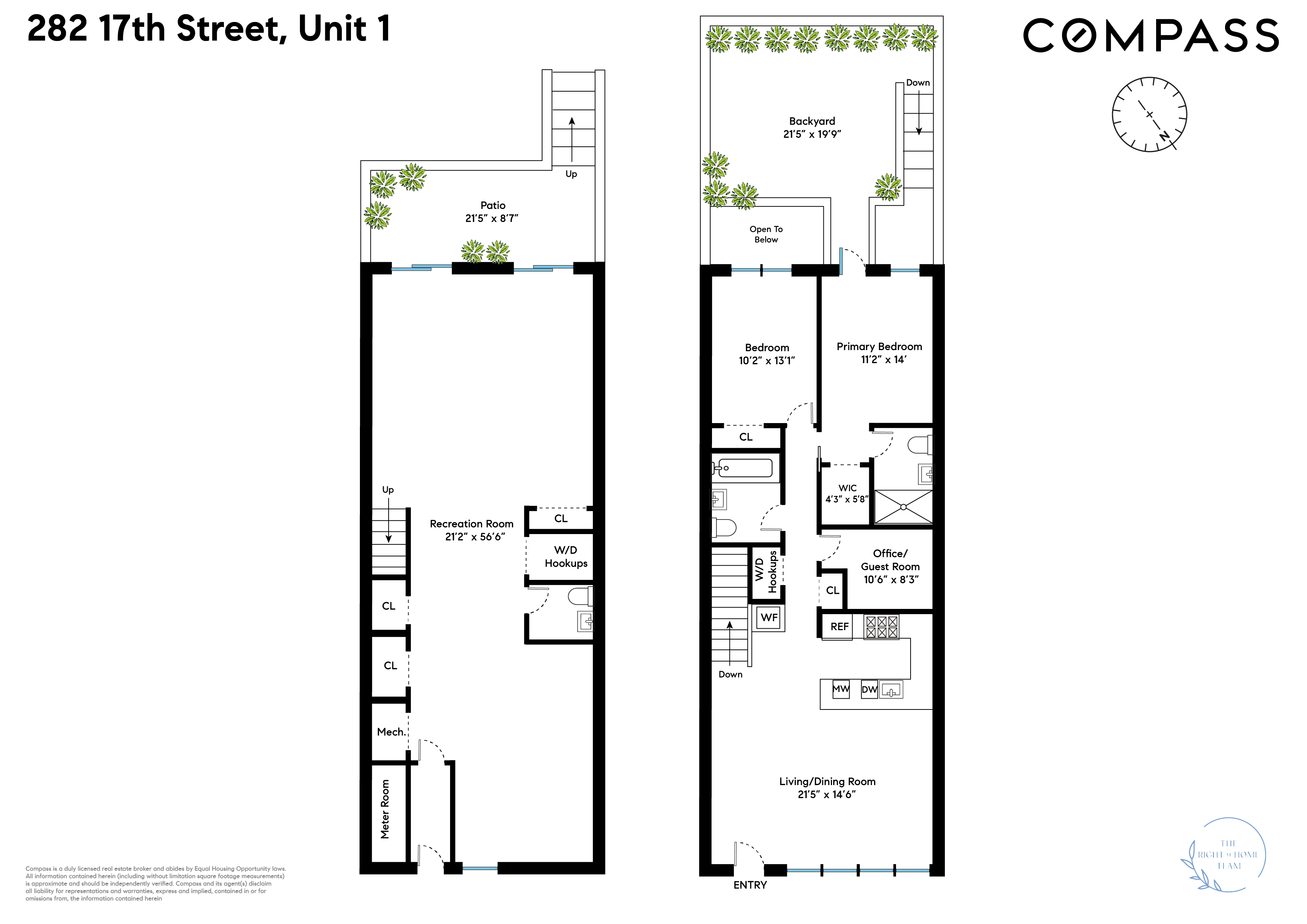 Floorplan for 282, 17th Street, 1