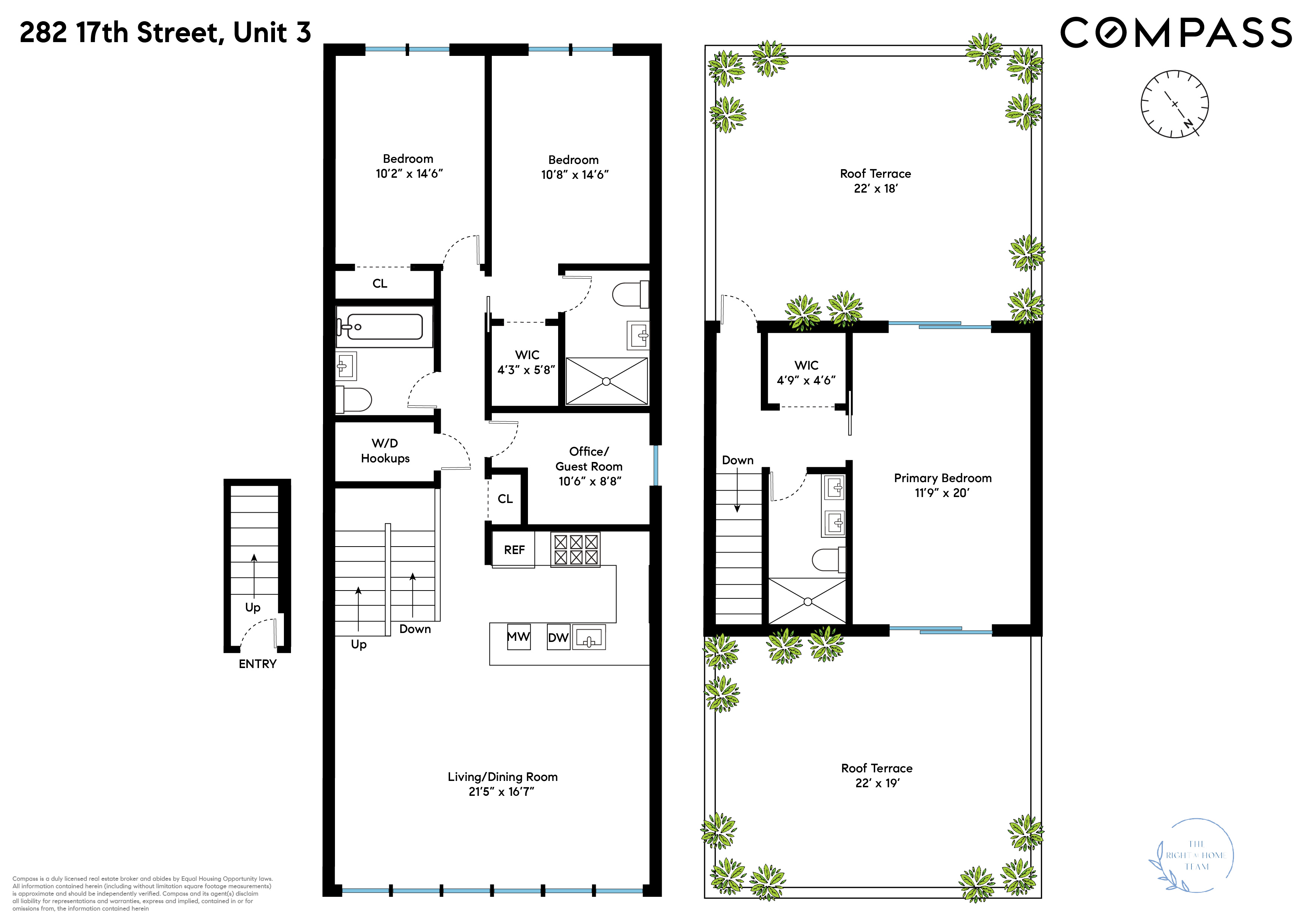 Floorplan for 282 17th Street, 3