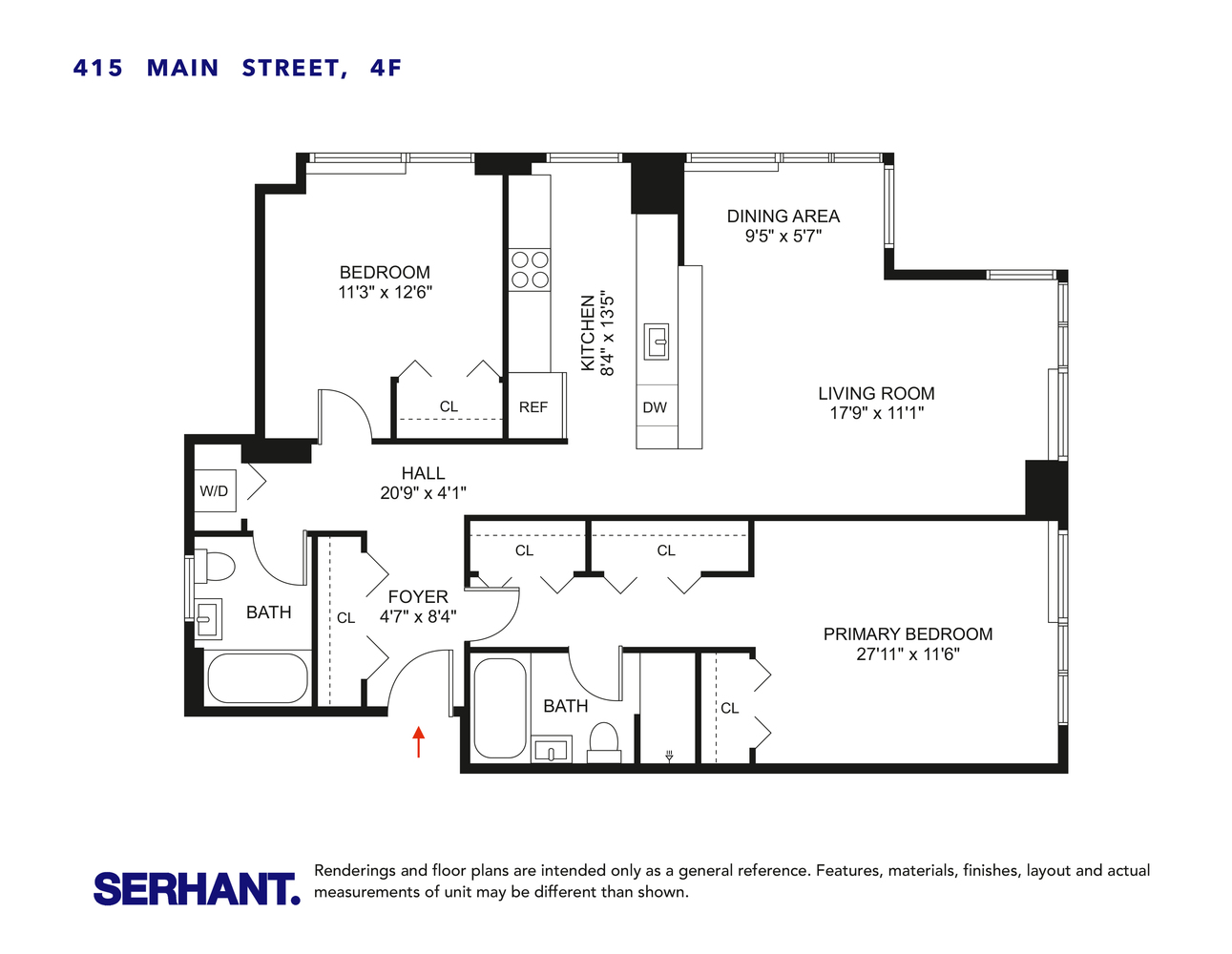 Floorplan for 415 Main Street, 4F