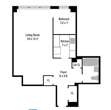 Floorplan for 140 East 56th Street, 14-A