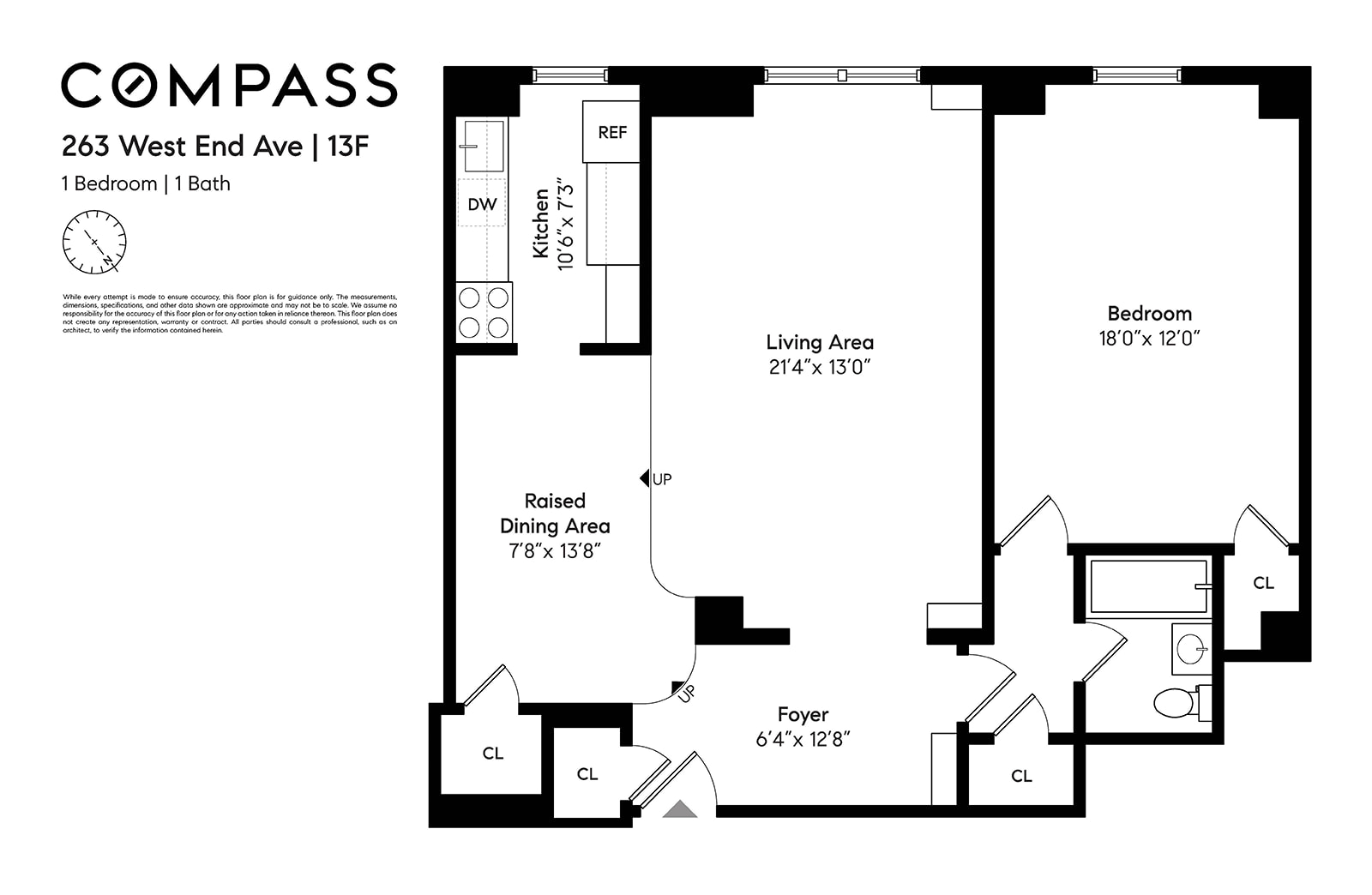 Floorplan for 263 West End Avenue, 13F