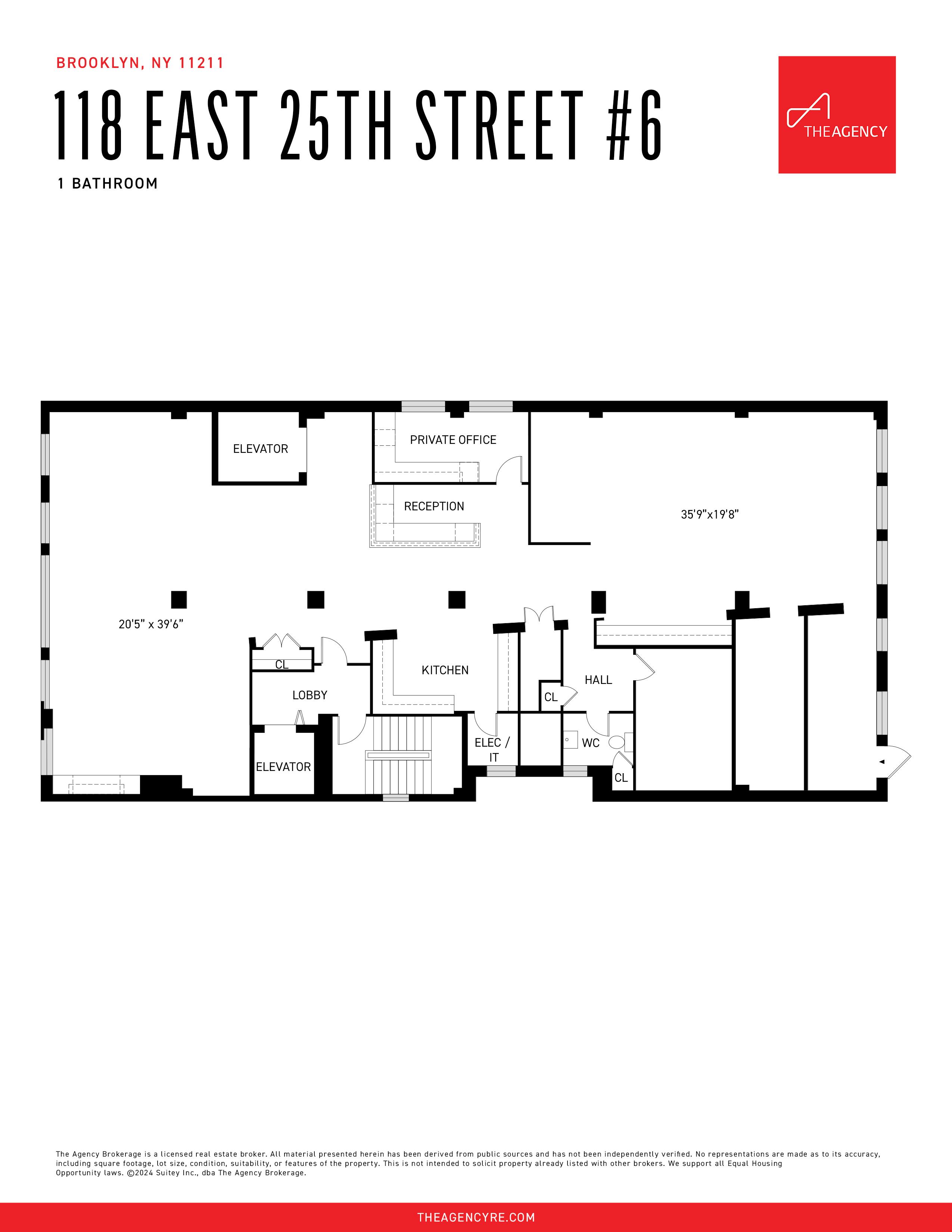 Floorplan for 118 East 25th Street, 6-FLR