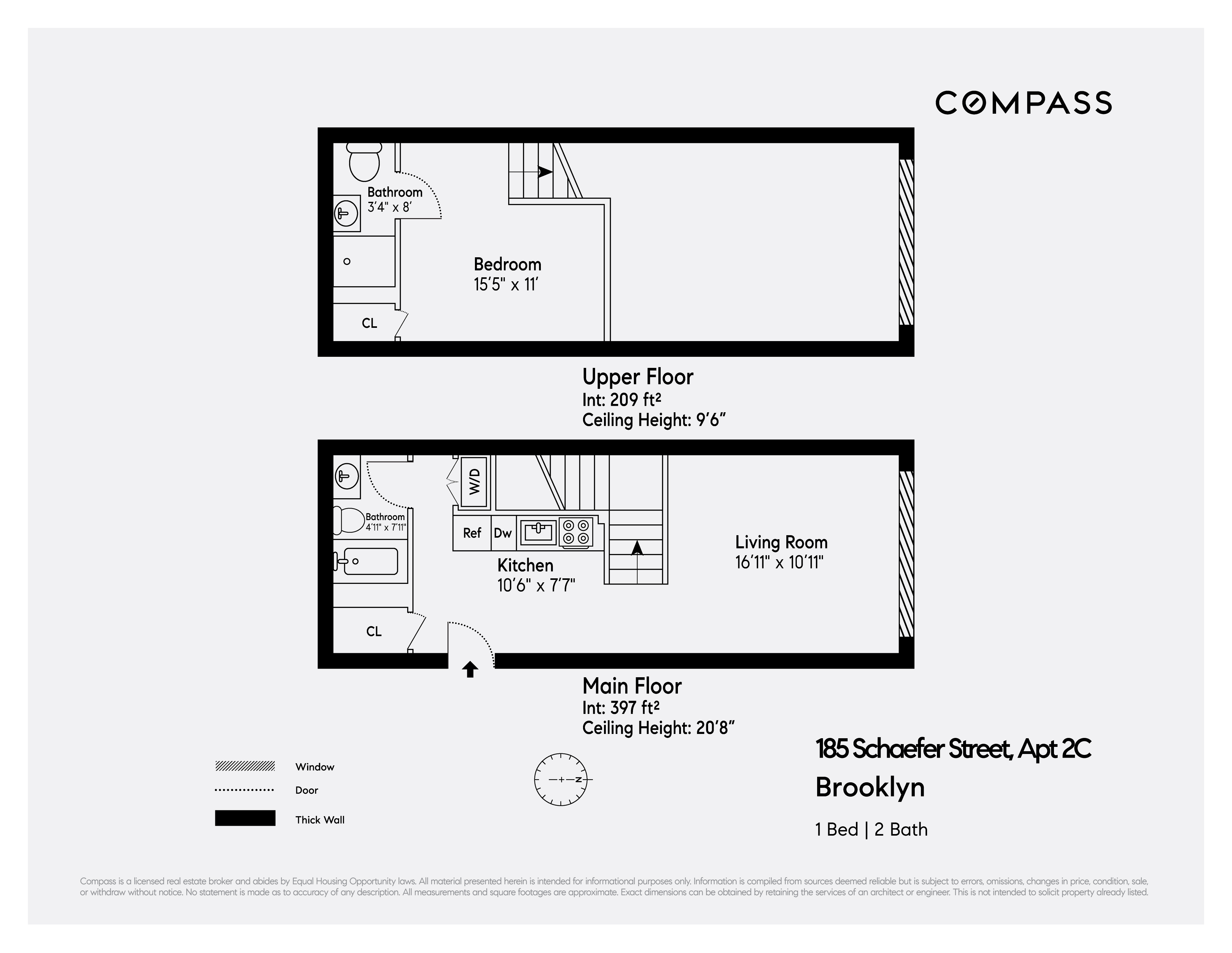 Floorplan for 185 Schaefer Street, 2C