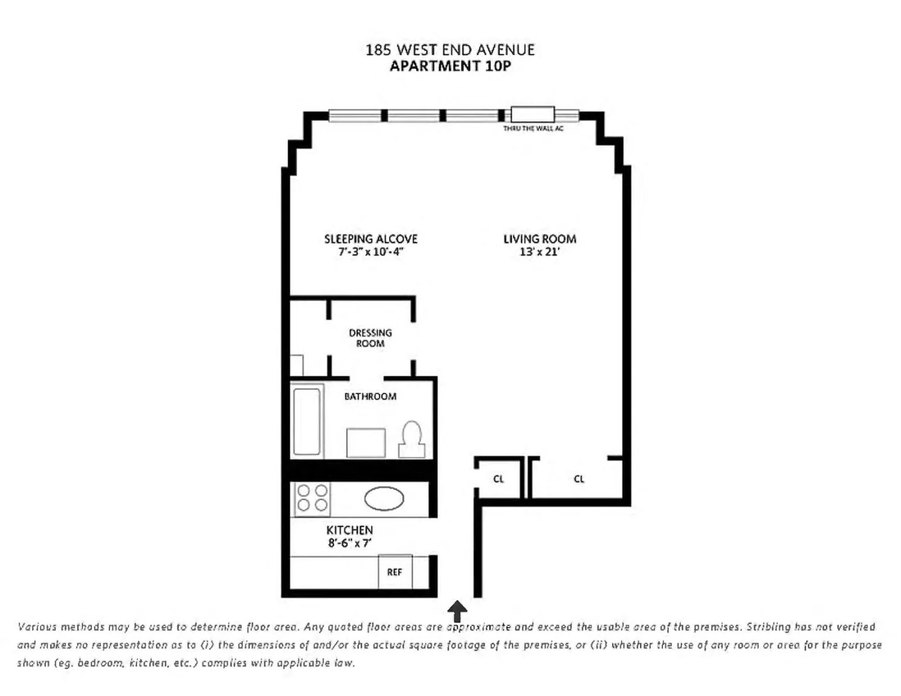 Floorplan for 185 West End Avenue, 10P