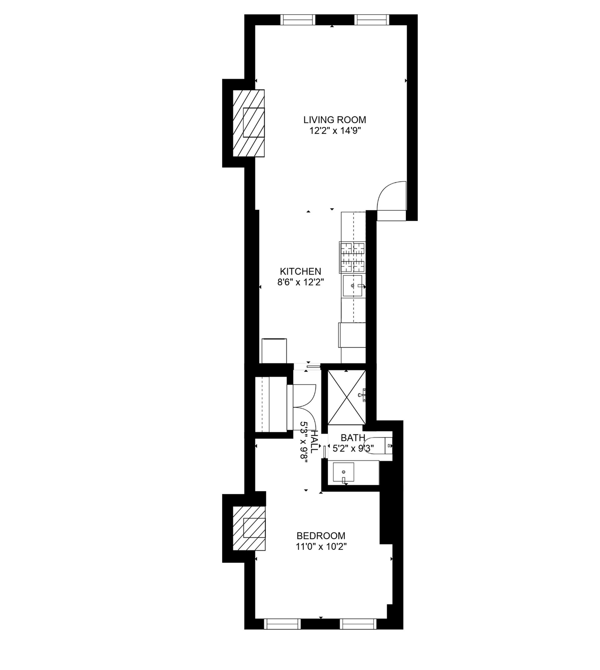 Floorplan for 713 Washington Street, 5