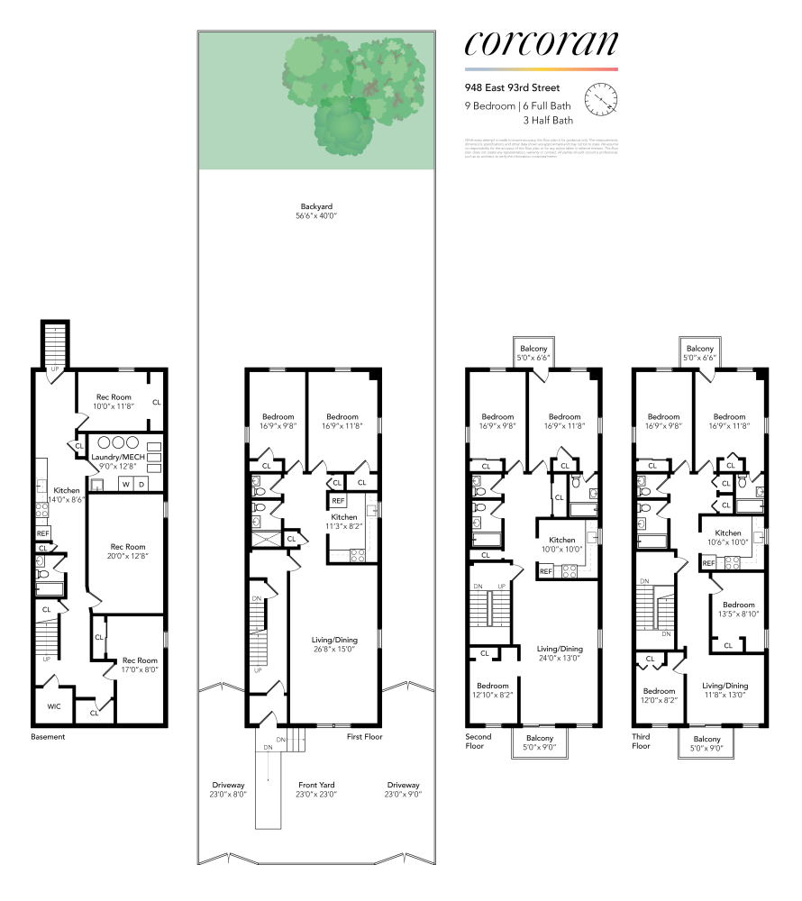 Floorplan for 948 East 93rd Street