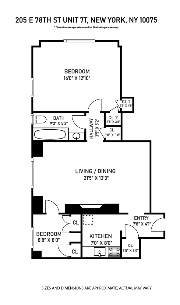 Floorplan for 205 East 78th Street, 7T