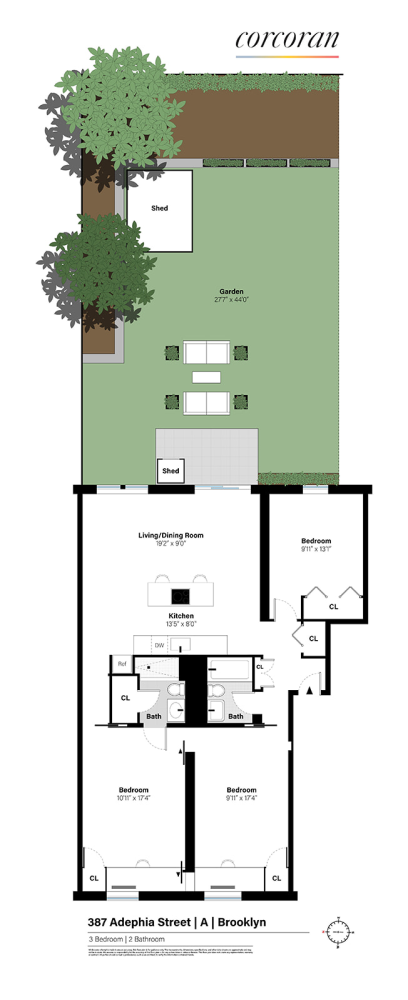 Floorplan for 387, Adelphi Street, A