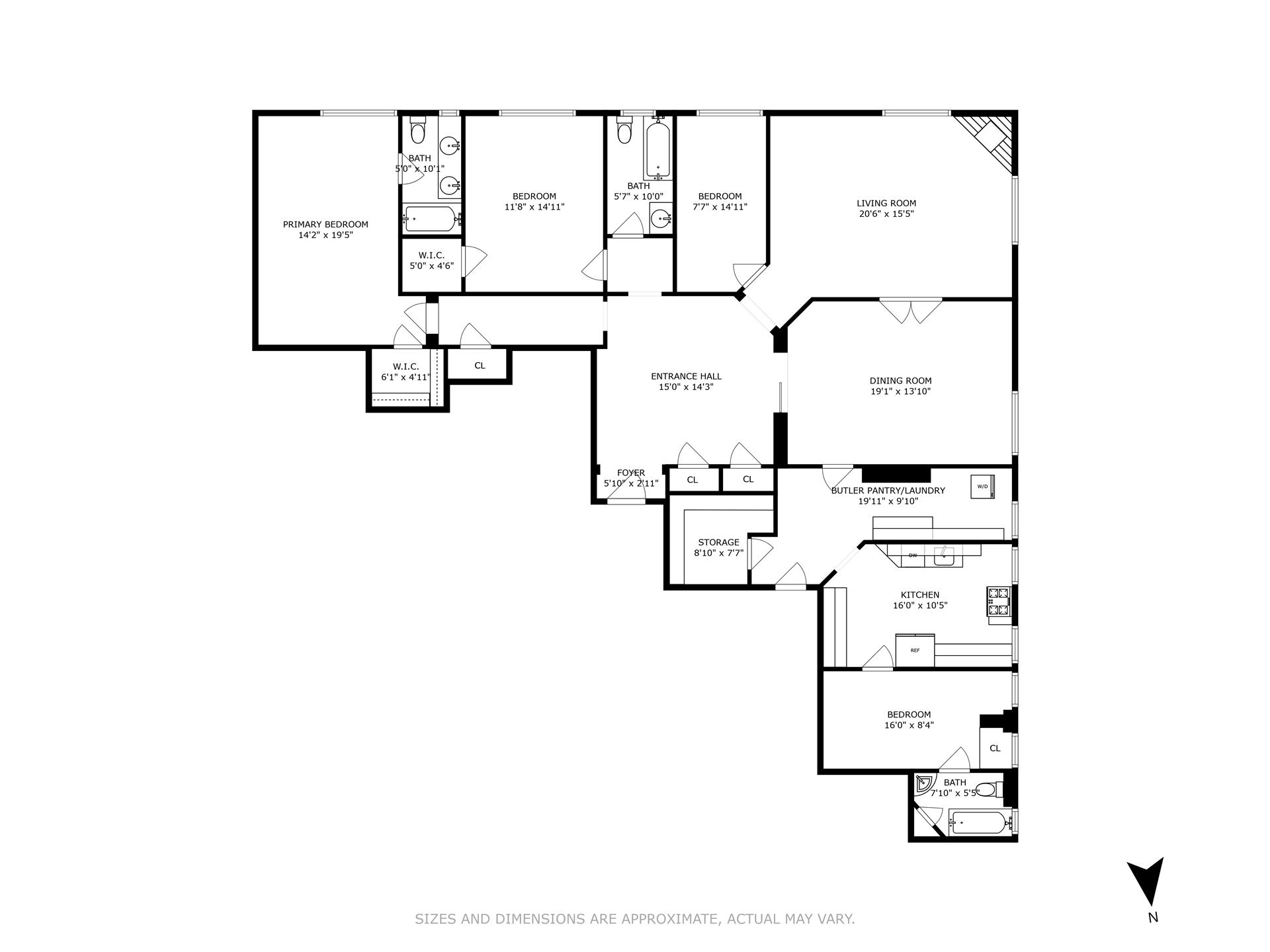 Floorplan for 225 West 86th Street, 301