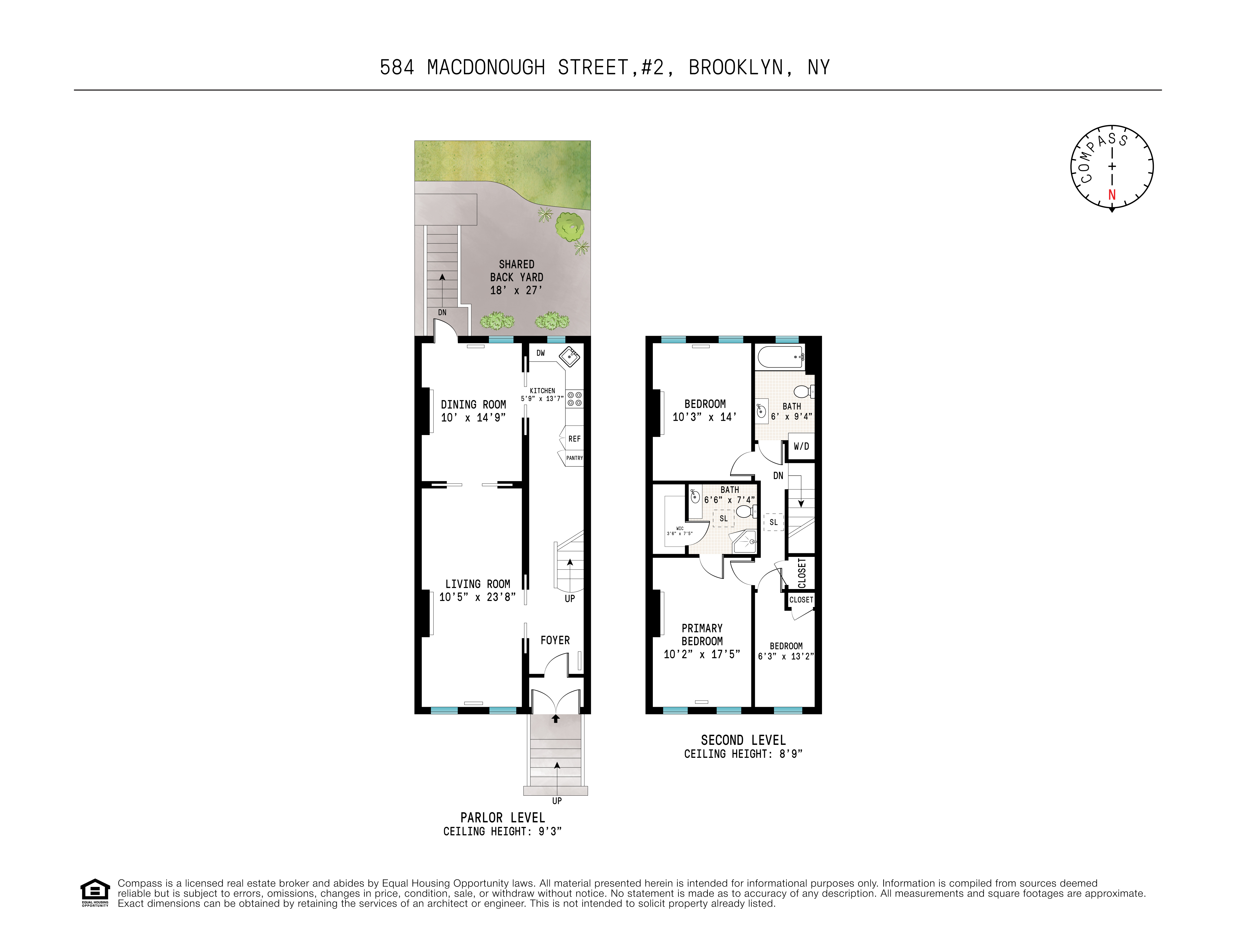 Floorplan for 584 Mac Donough Street, 2