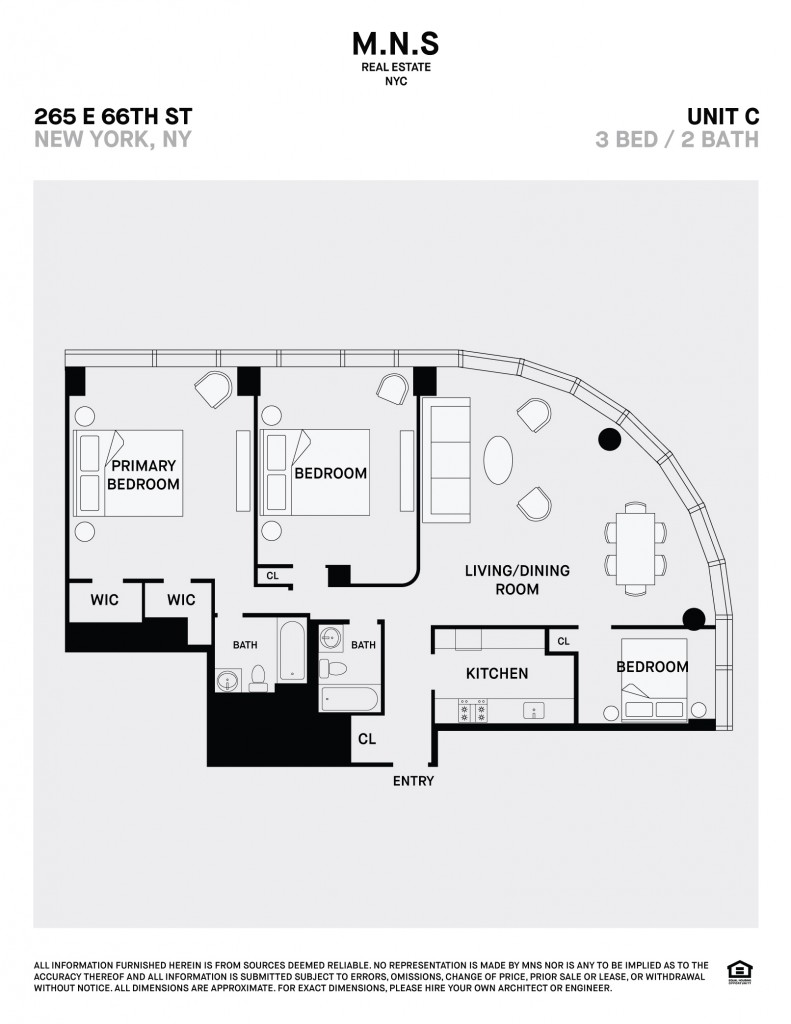 Floorplan for 265 East 66th Street, 24-C