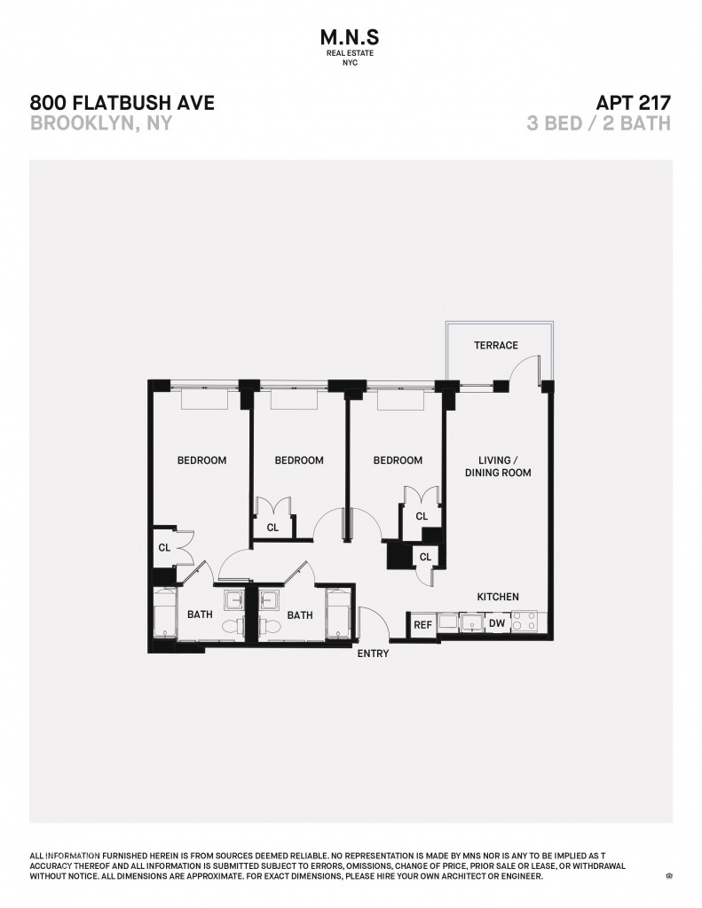 Floorplan for 800 Flatbush Avenue, 217