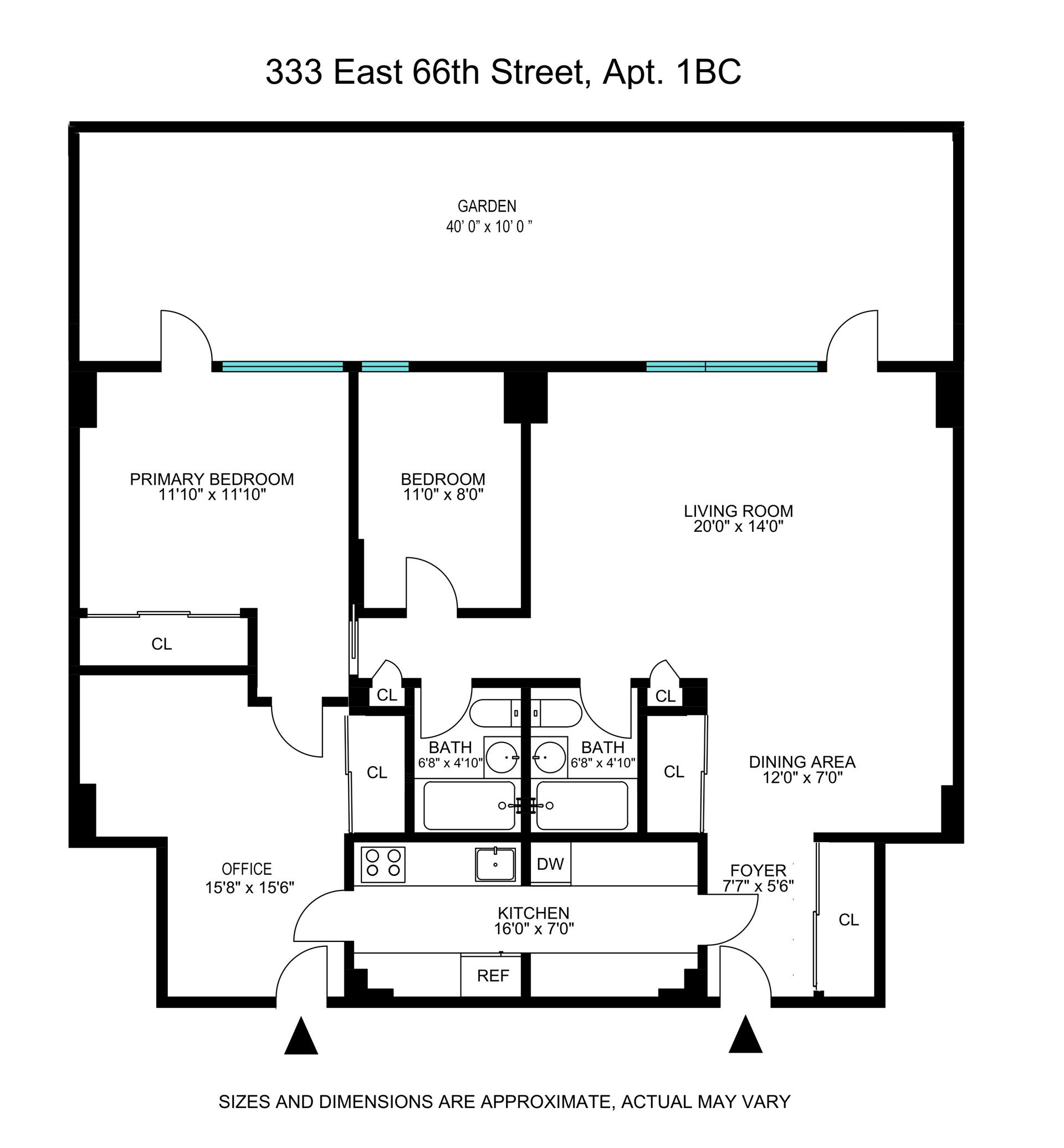 Floorplan for 333 East 66th Street, 1BC