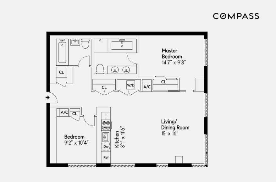 Floorplan for 150 Myrtle Avenue, 2001