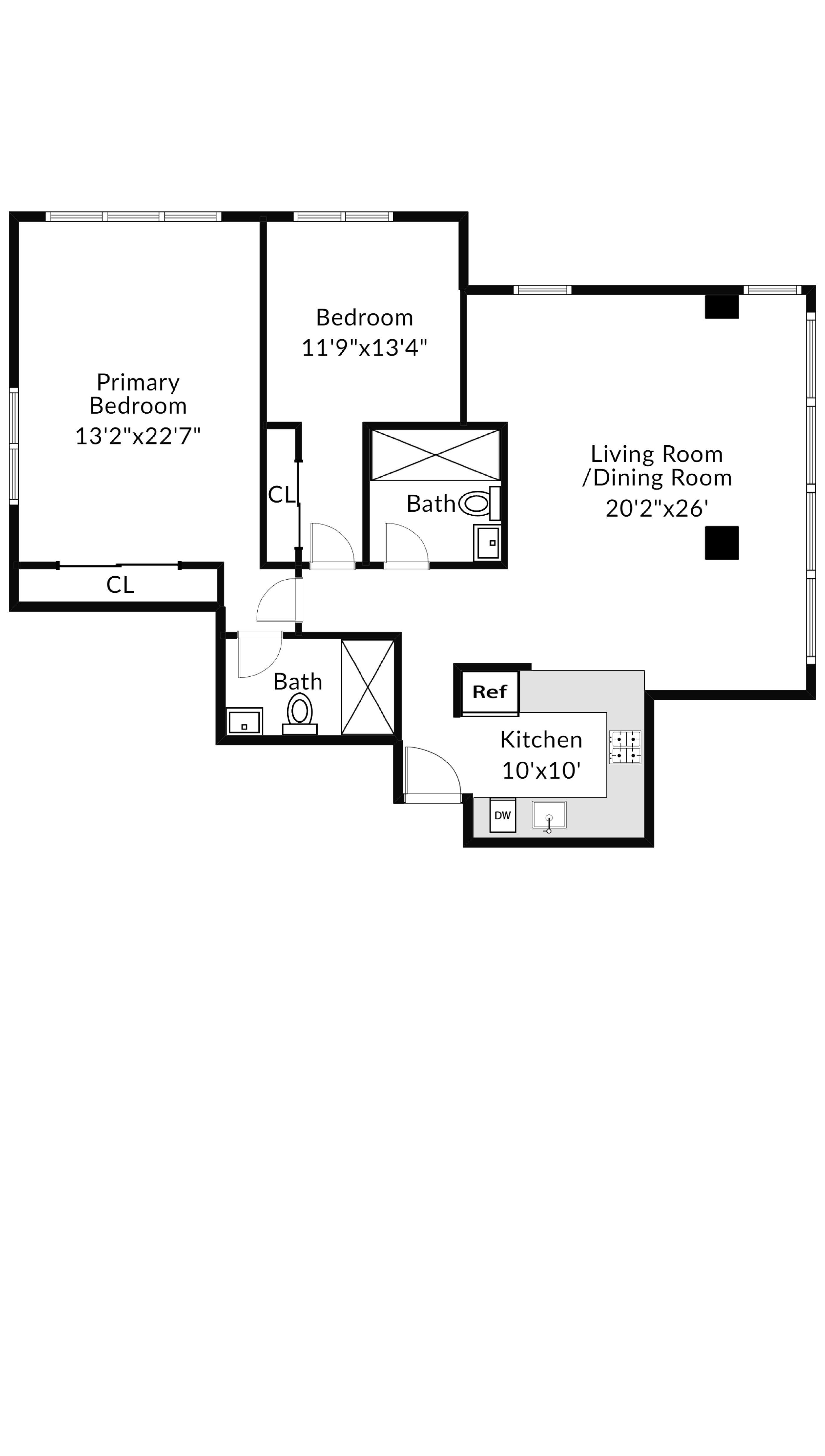 Floorplan for 2287 Johnson Avenue, 17-J