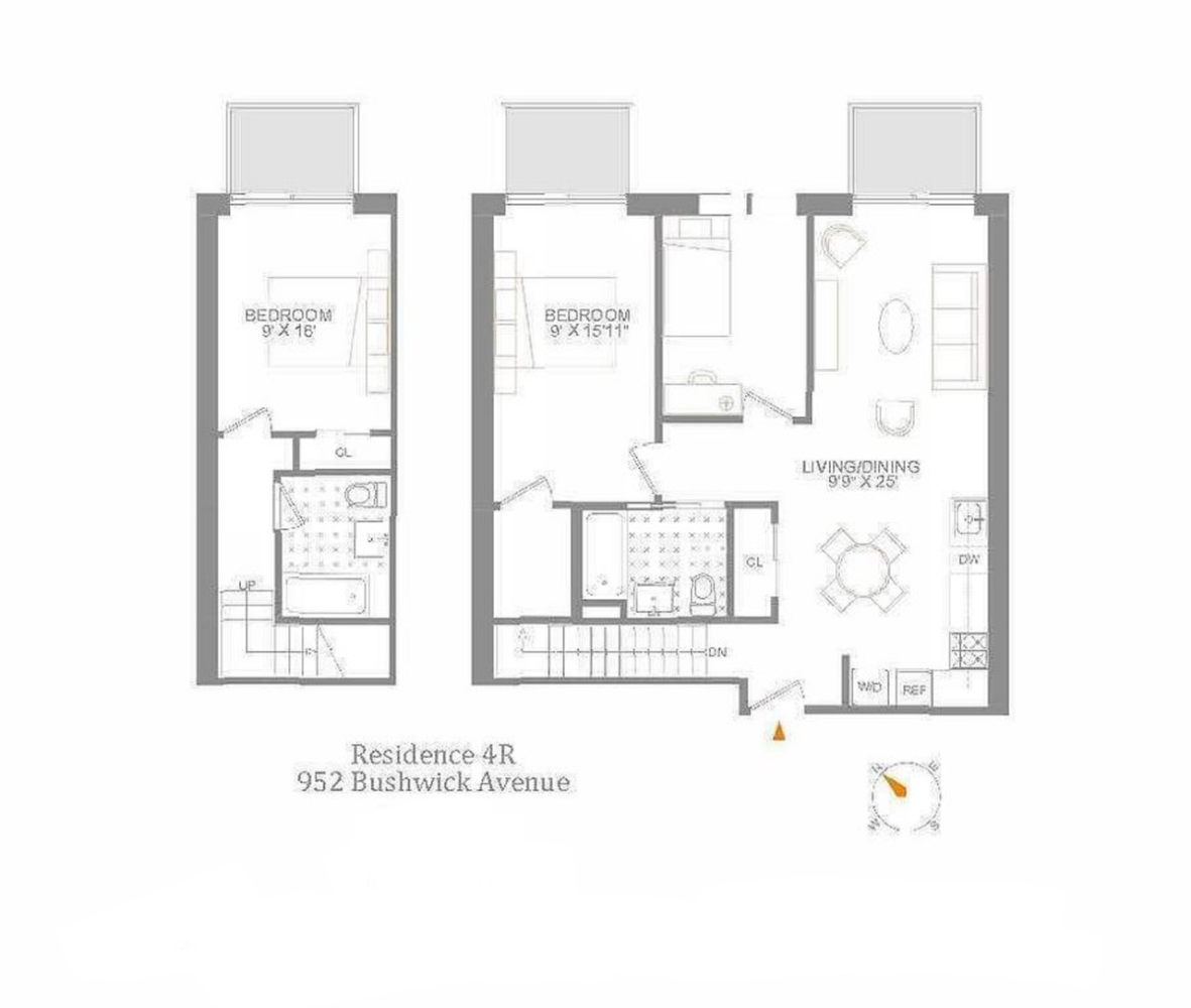 Floorplan for 952 Bushwick Avenue, 4B